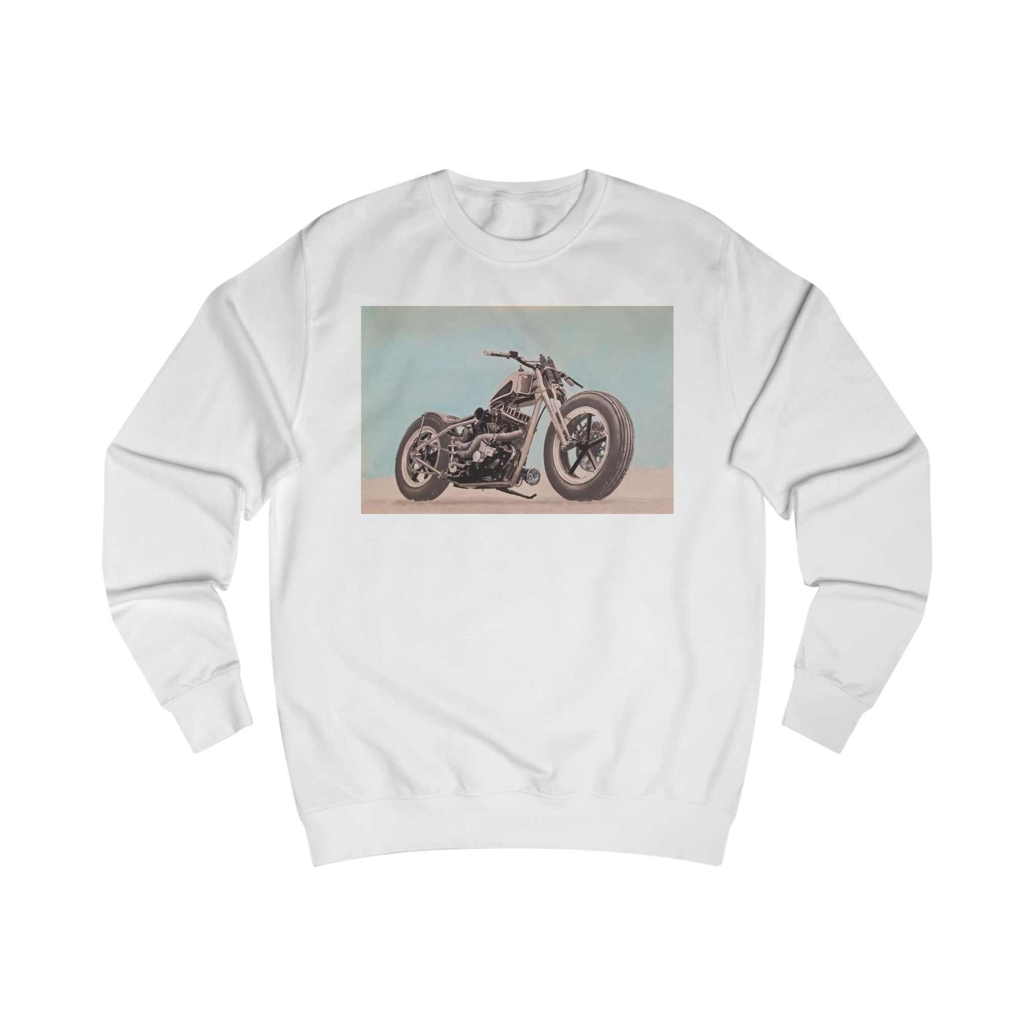 Vintage Custom Motorcycle Print Sweatshirt