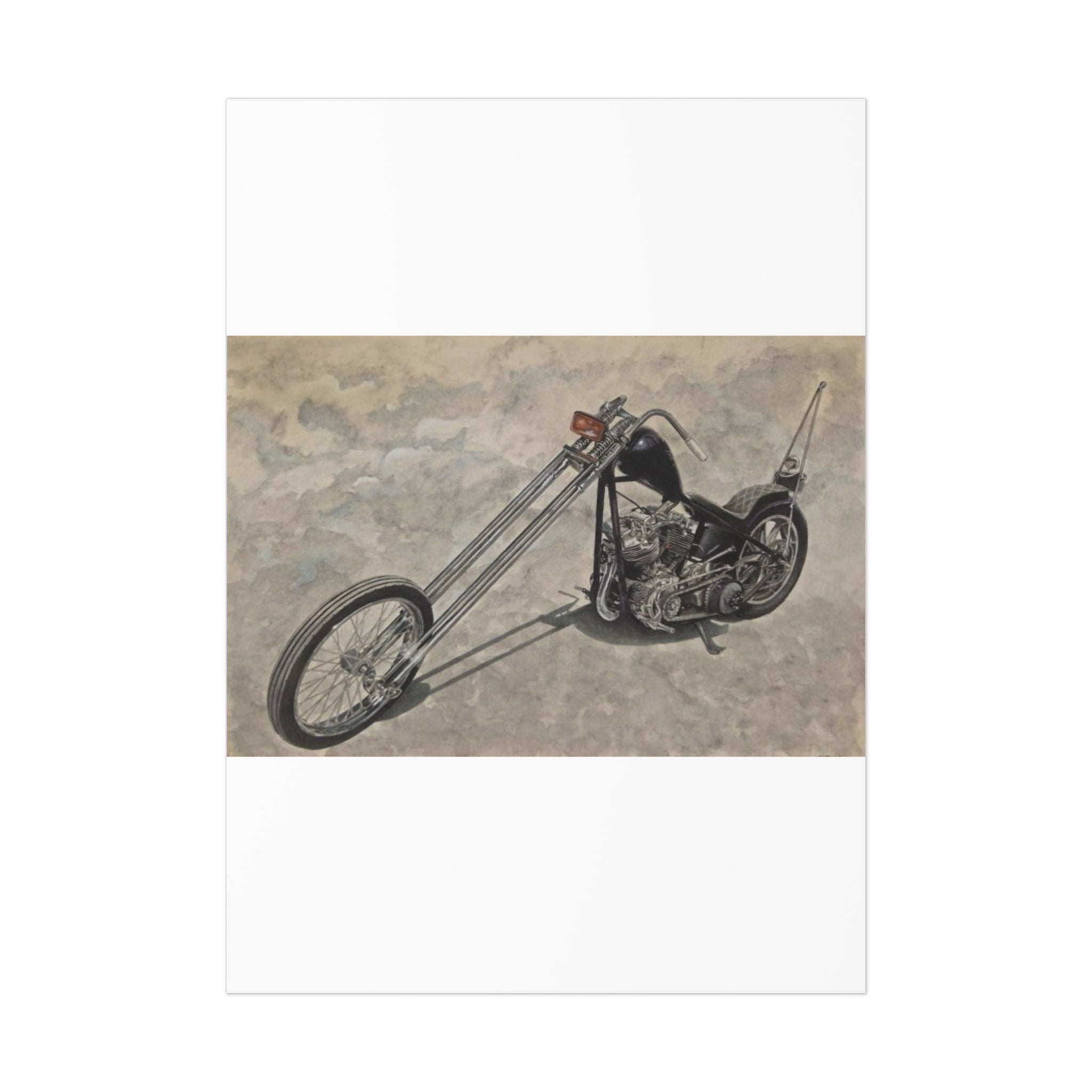 Forked Lightning Motorcycle Poster