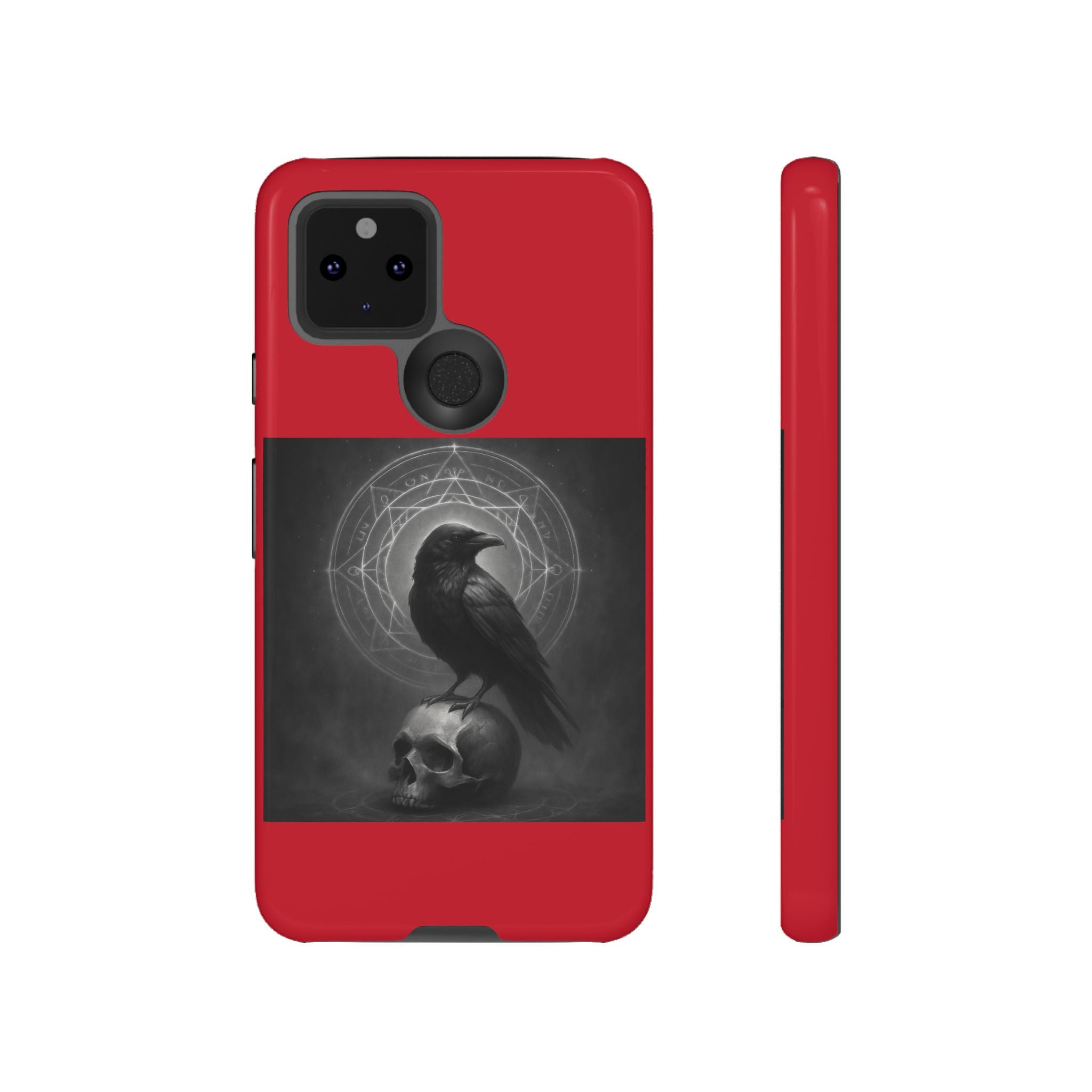 Occult Raven Sigil & Skull Art Cases