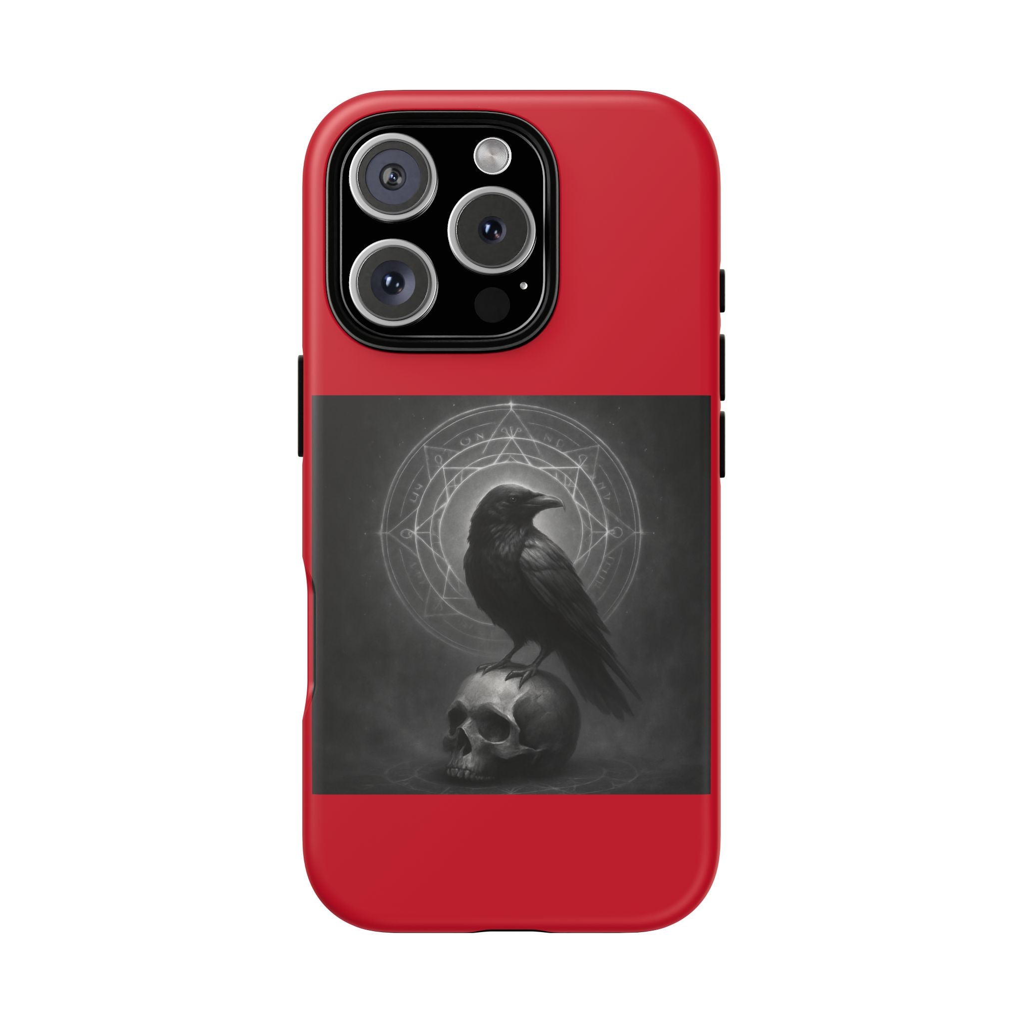 Occult Raven Sigil & Skull Art Cases