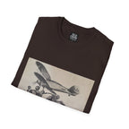 Aviation and Motorcycle Heritage Print  T-Shirt