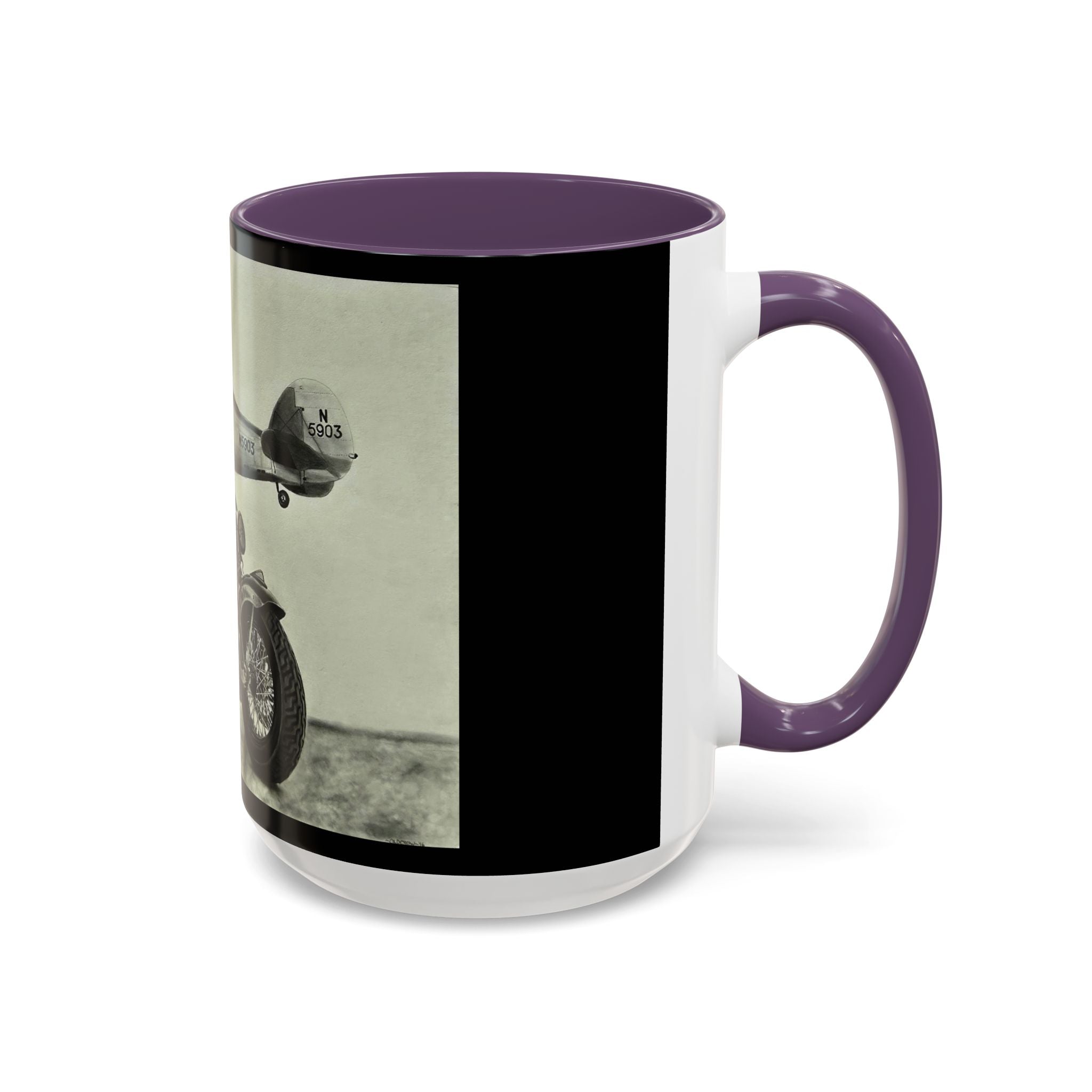 17 Retro Motorcycle & Airplane Coffee Mug