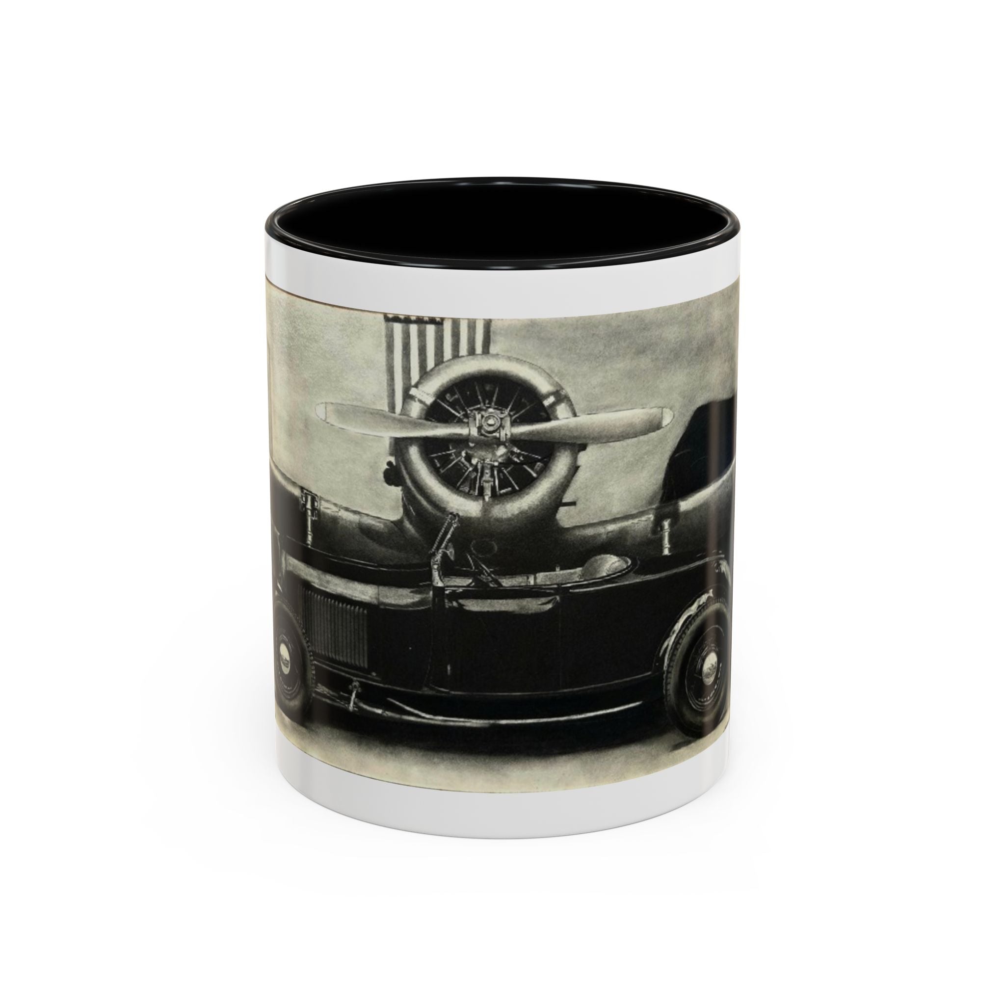 Vintage Airplane Accent Coffee Mug