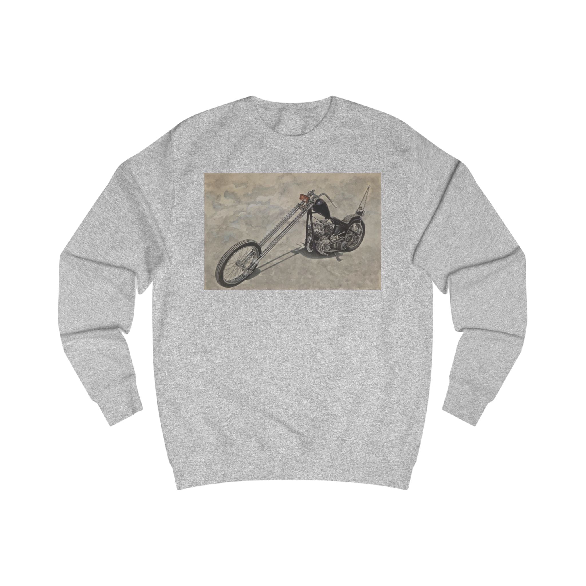 Minimalist Biker Art Sweatshirt