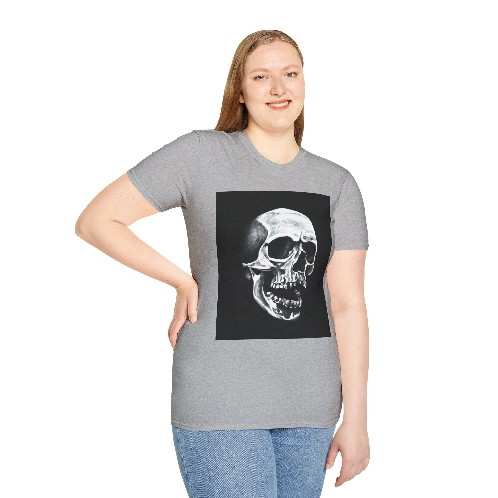 Skull of Shadows Softstyle T-Shirt, classic skull