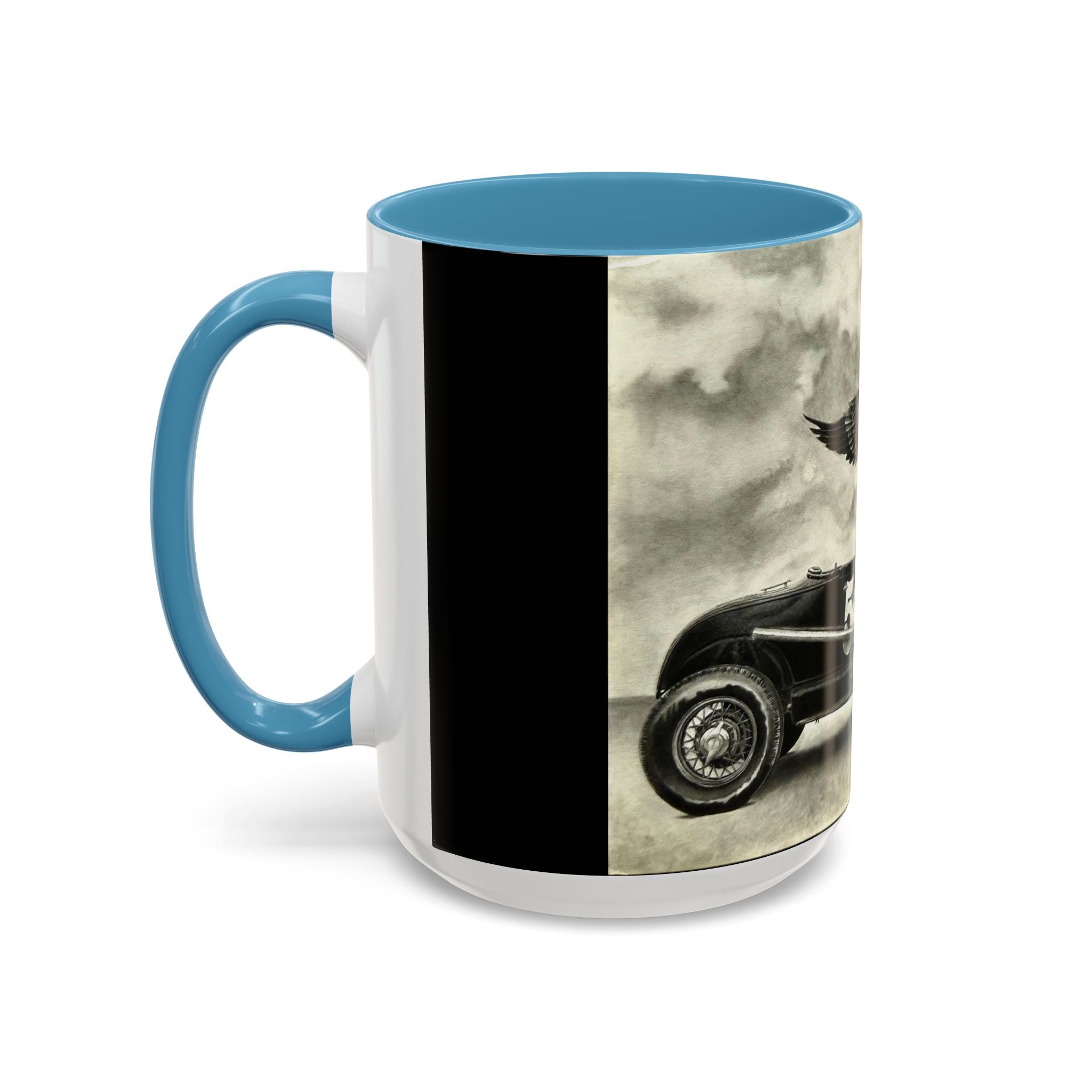 8 Vintage Racing Accent Coffee Mug