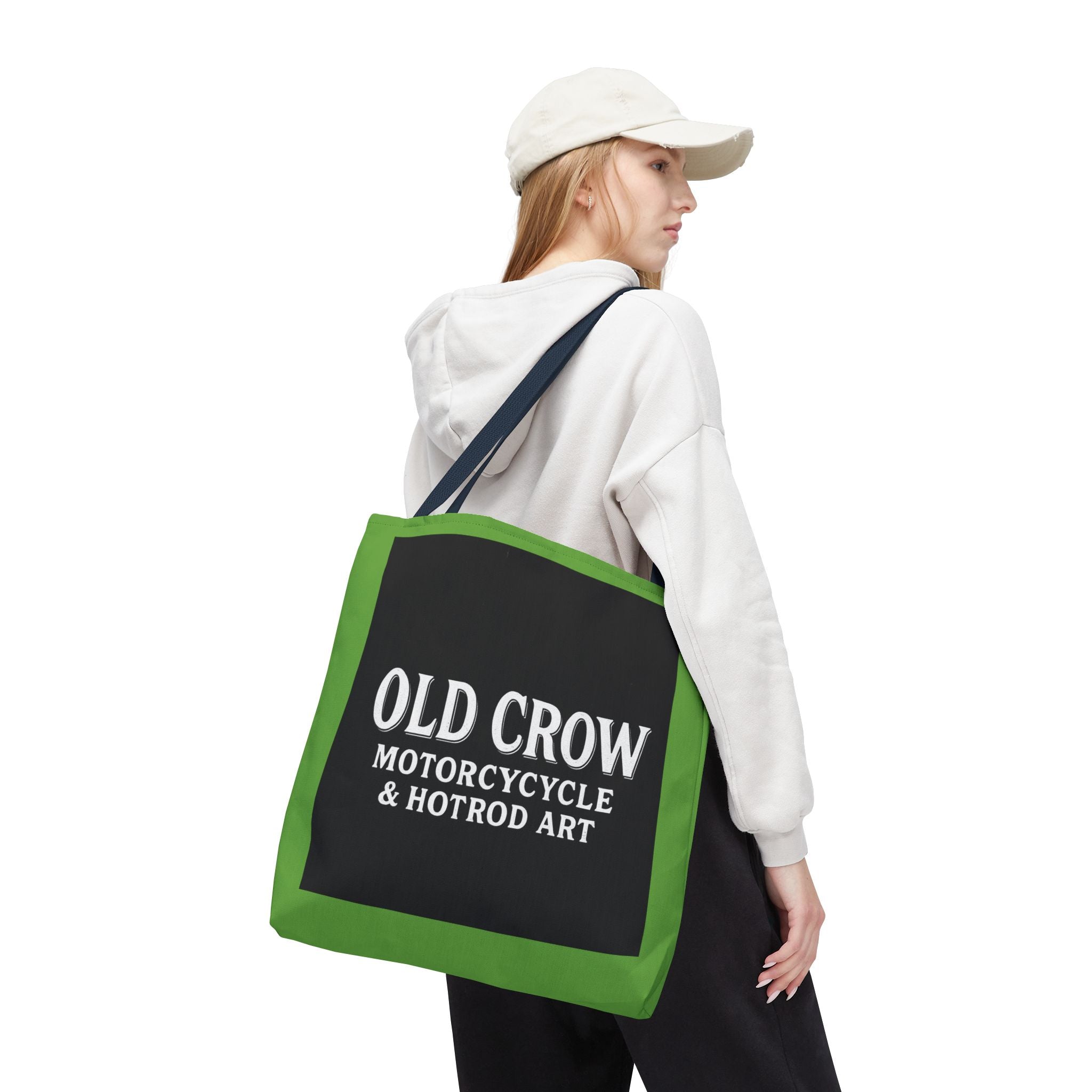 Old Crow Motorcycle & Hotrod Tote Bag