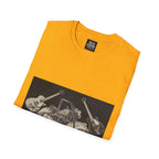 Motorcycle and Music Wall Art  T-Shirt, Indian Roadmaster, Classic Guitars