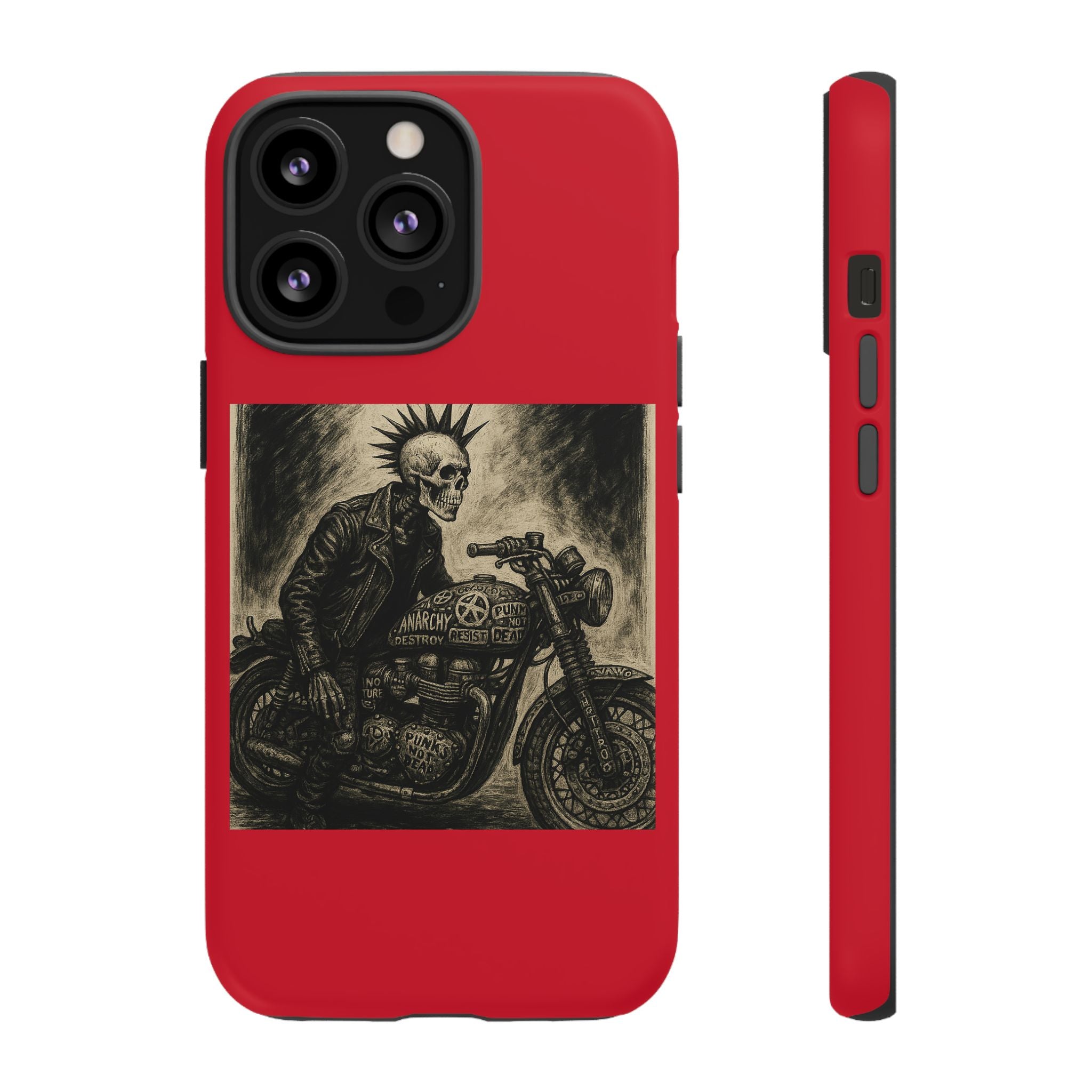 Gothic Punk Biker Skeleton Cases