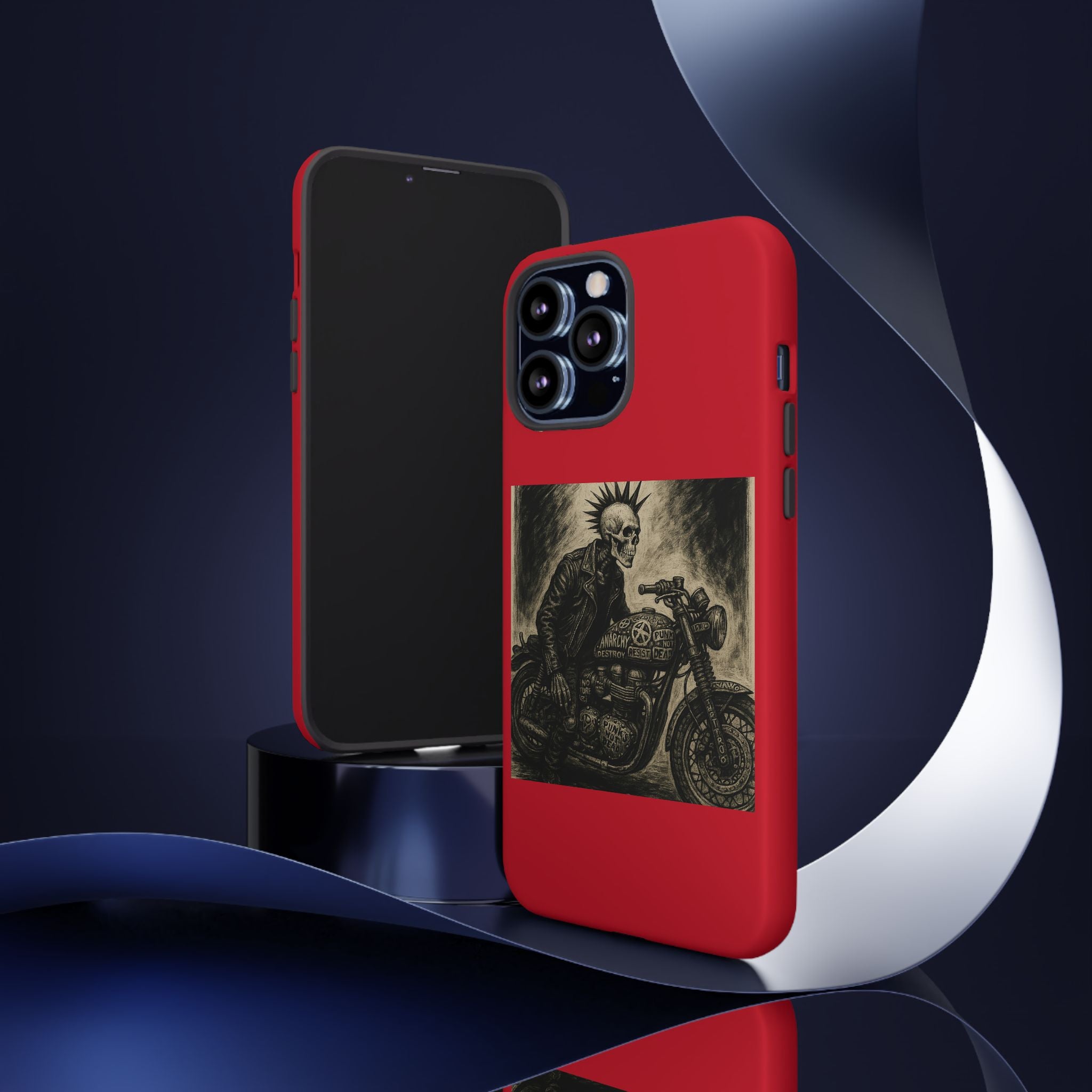 Gothic Punk Biker Skeleton Cases