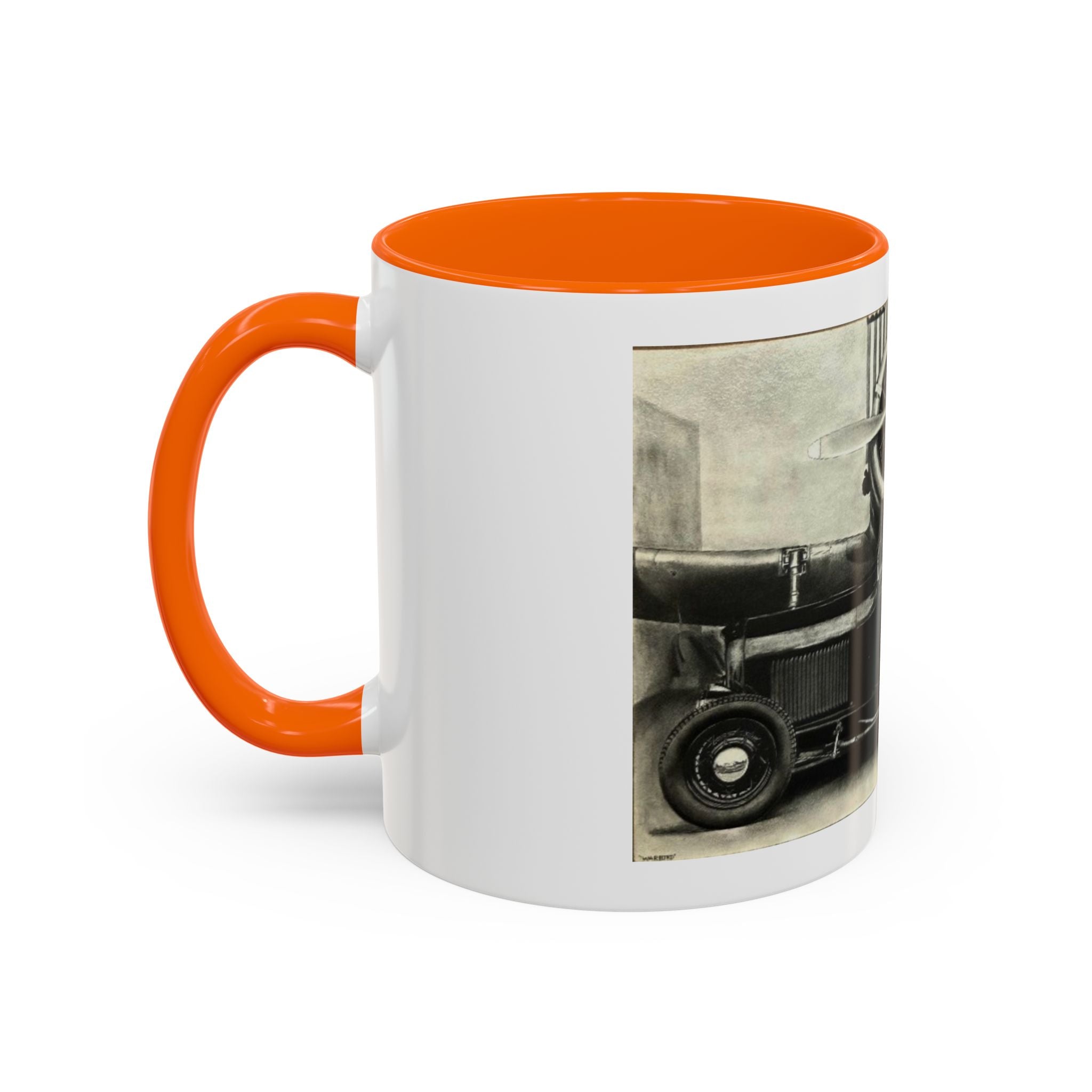 Vintage Airplane Accent Coffee Mug