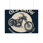Old Crow Rolled Poster, Retro Wall Decor