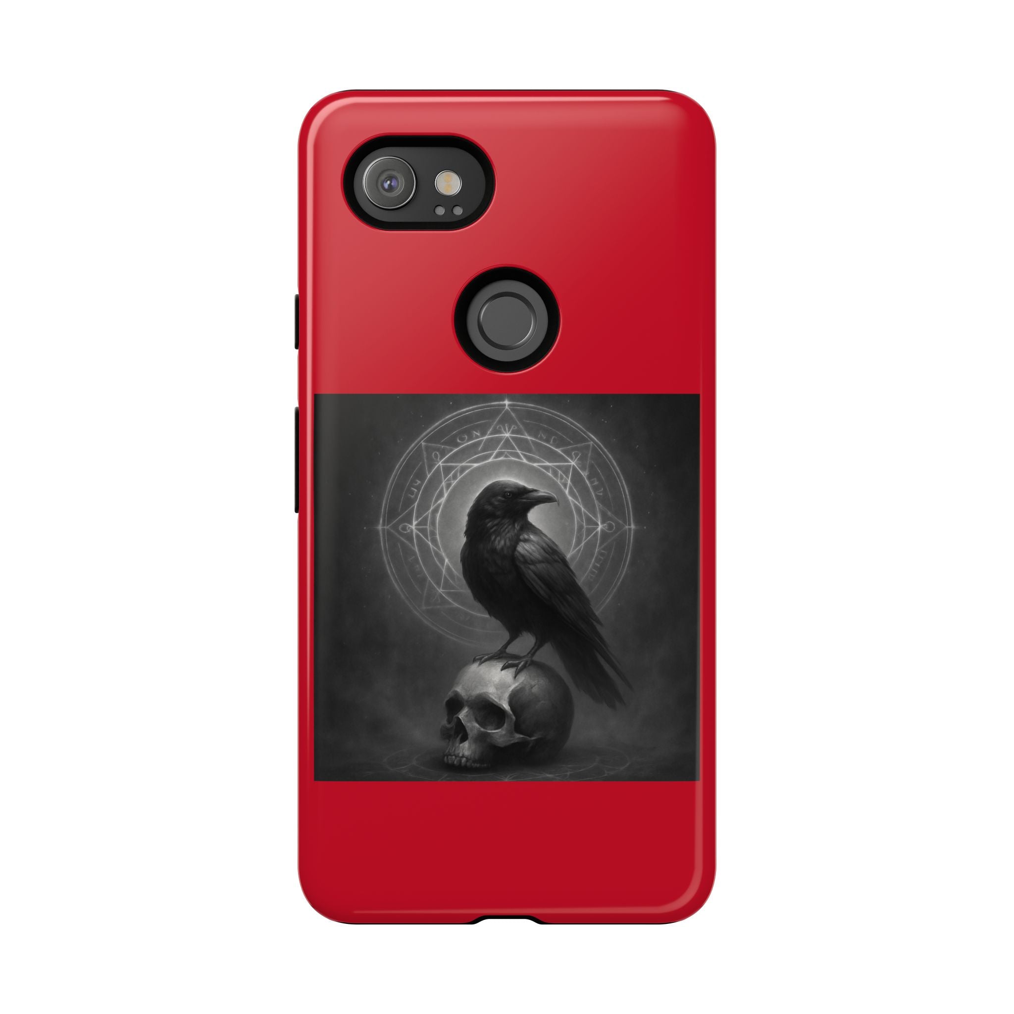 Occult Raven Sigil & Skull Art Cases