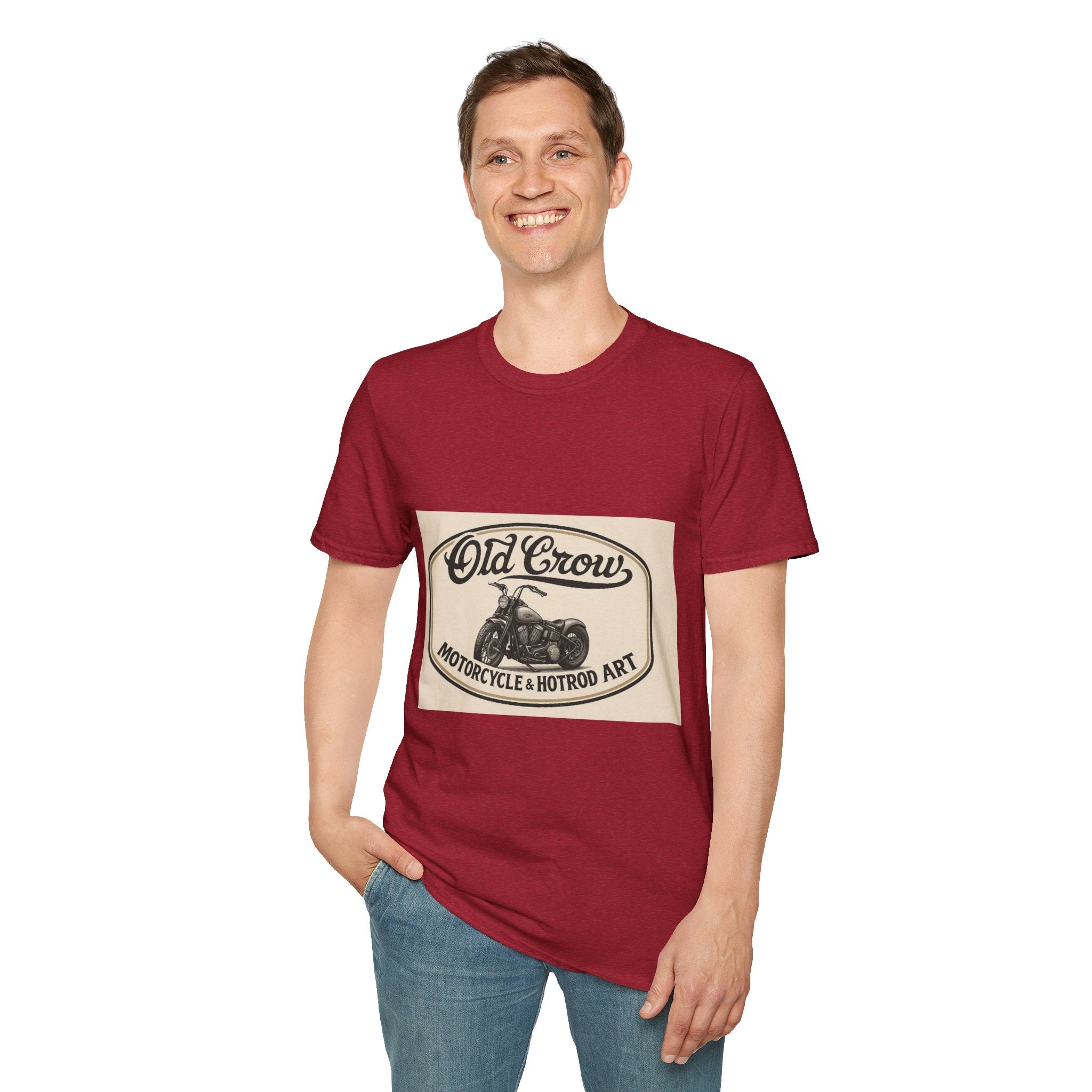 Retro Biker Life Old Crow Shop Sign T-Shirt