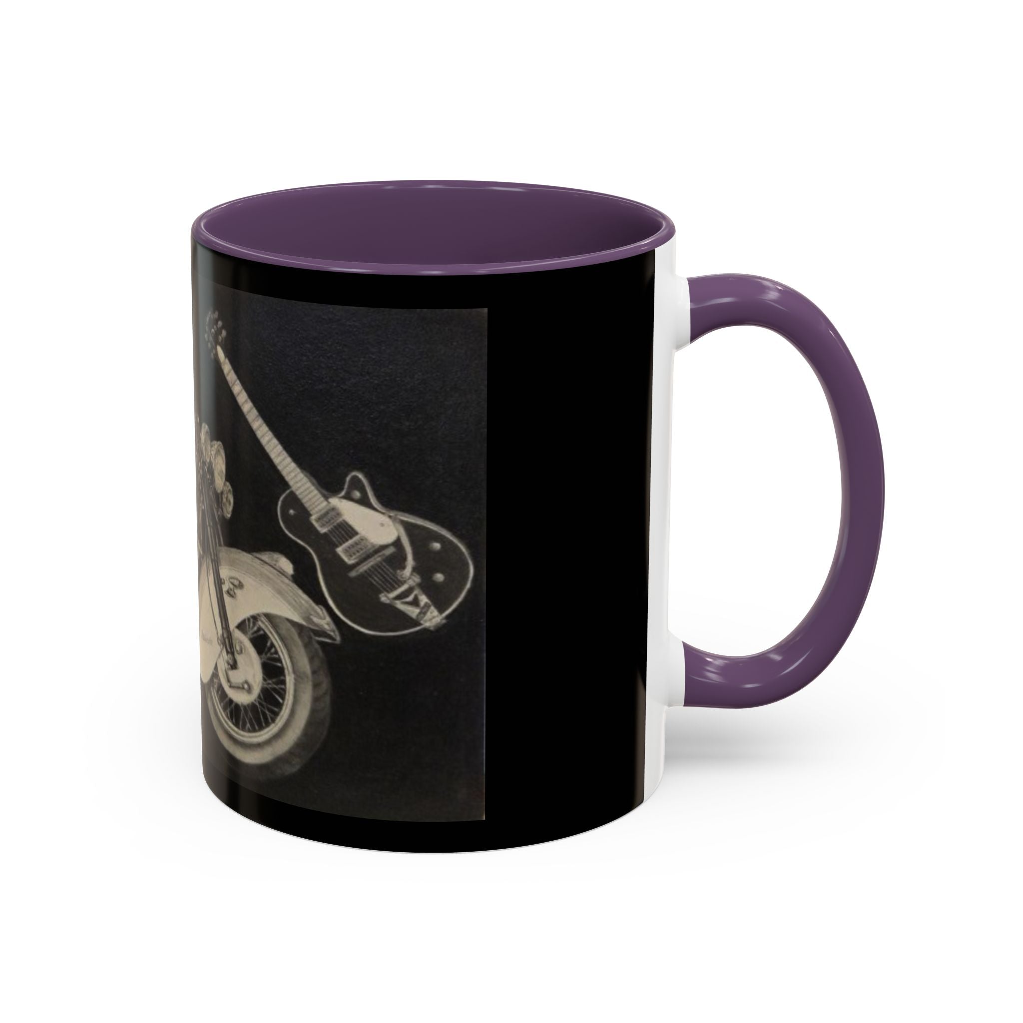 15 Vintage Motorcycle & Guitar Coffee Mug