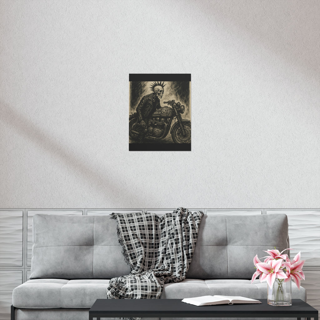 Edgy Motorcycle Art Print