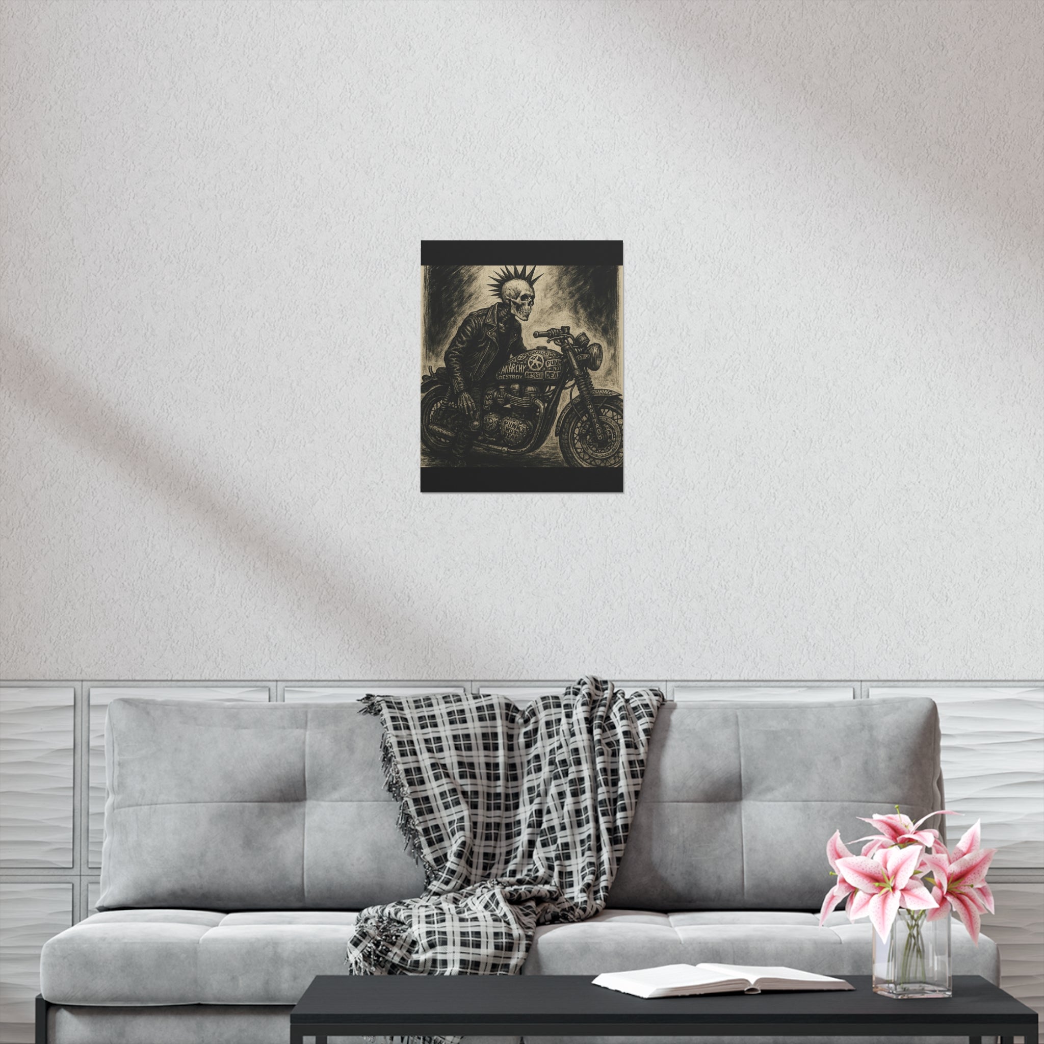 Edgy Motorcycle Art Print