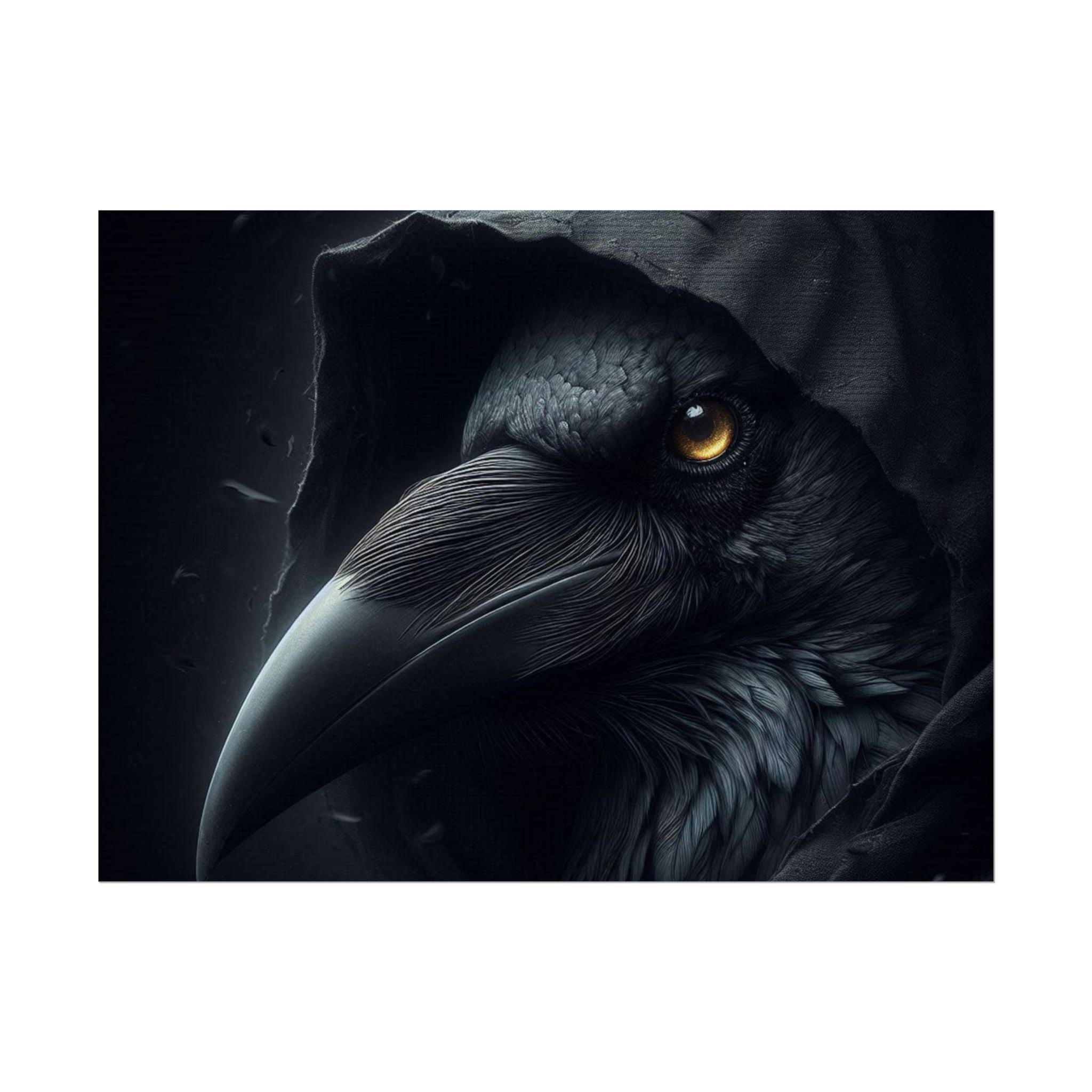 Dark Raven Hooded Rolled Poster