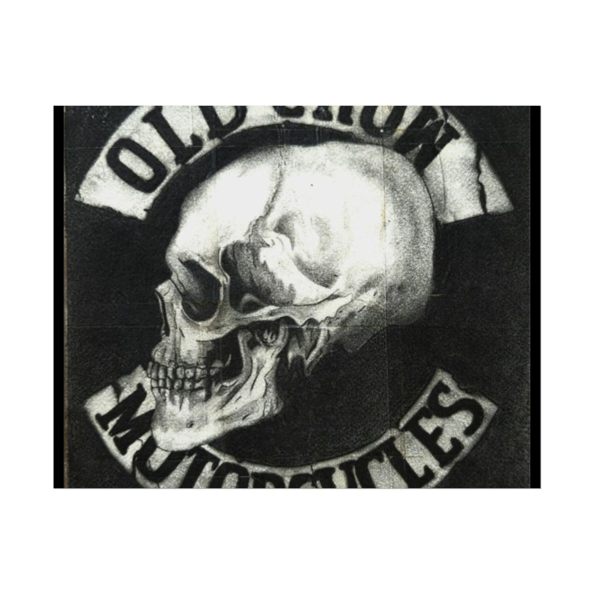 Vintage Motorcycle Skull Rolled Posters