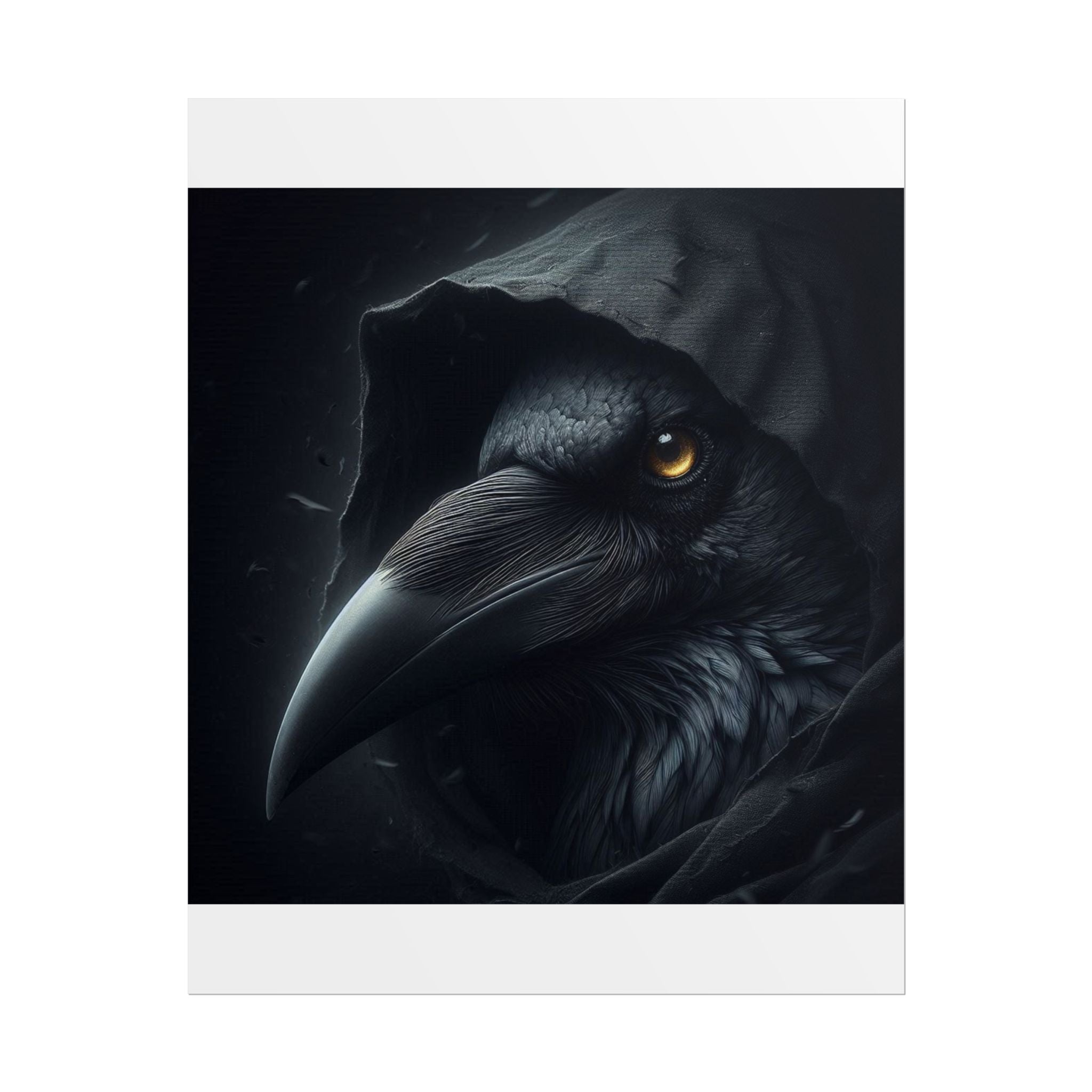 Dark Raven Hooded Rolled Poster