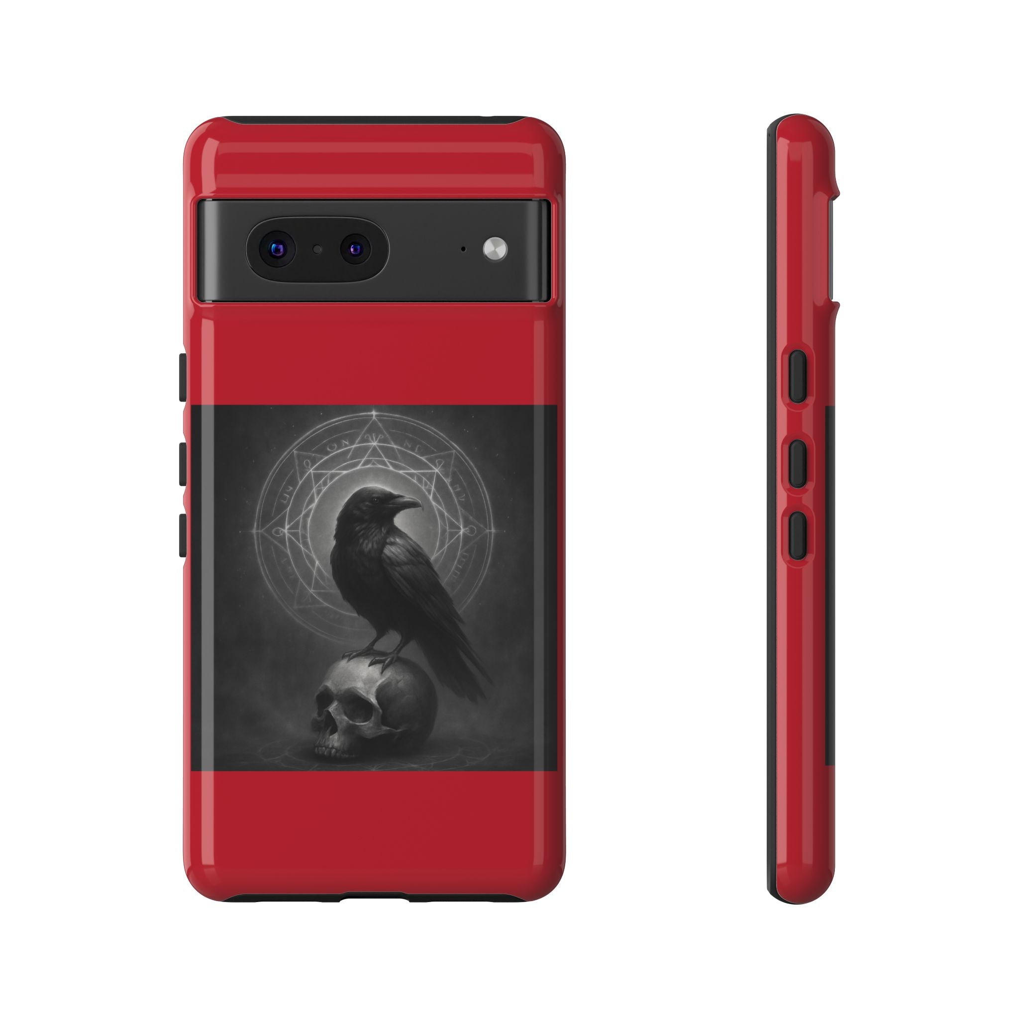 Occult Raven Sigil & Skull Art Cases
