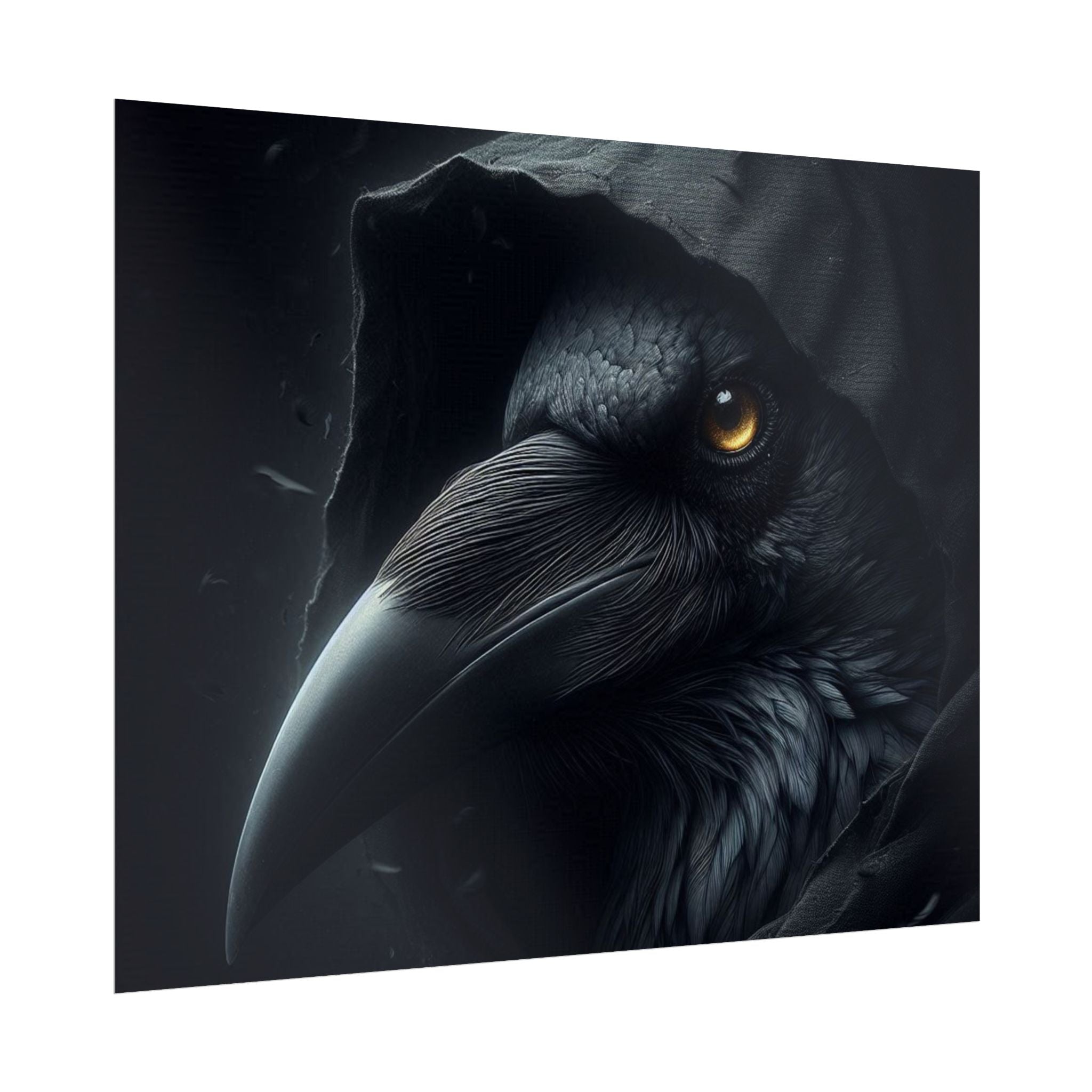 Dark Raven Hooded Rolled Poster