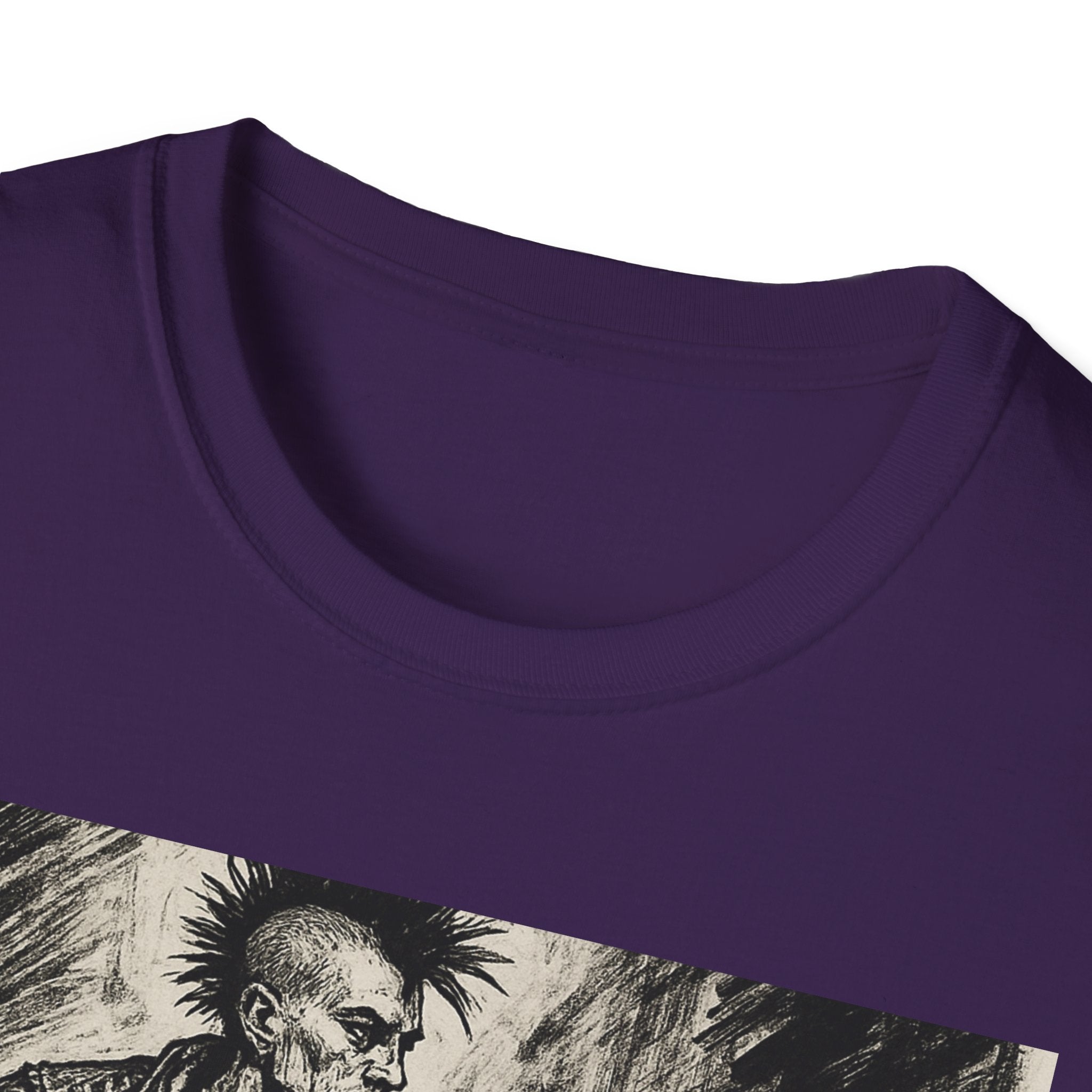 Punk Biker Illustration T-Shirt