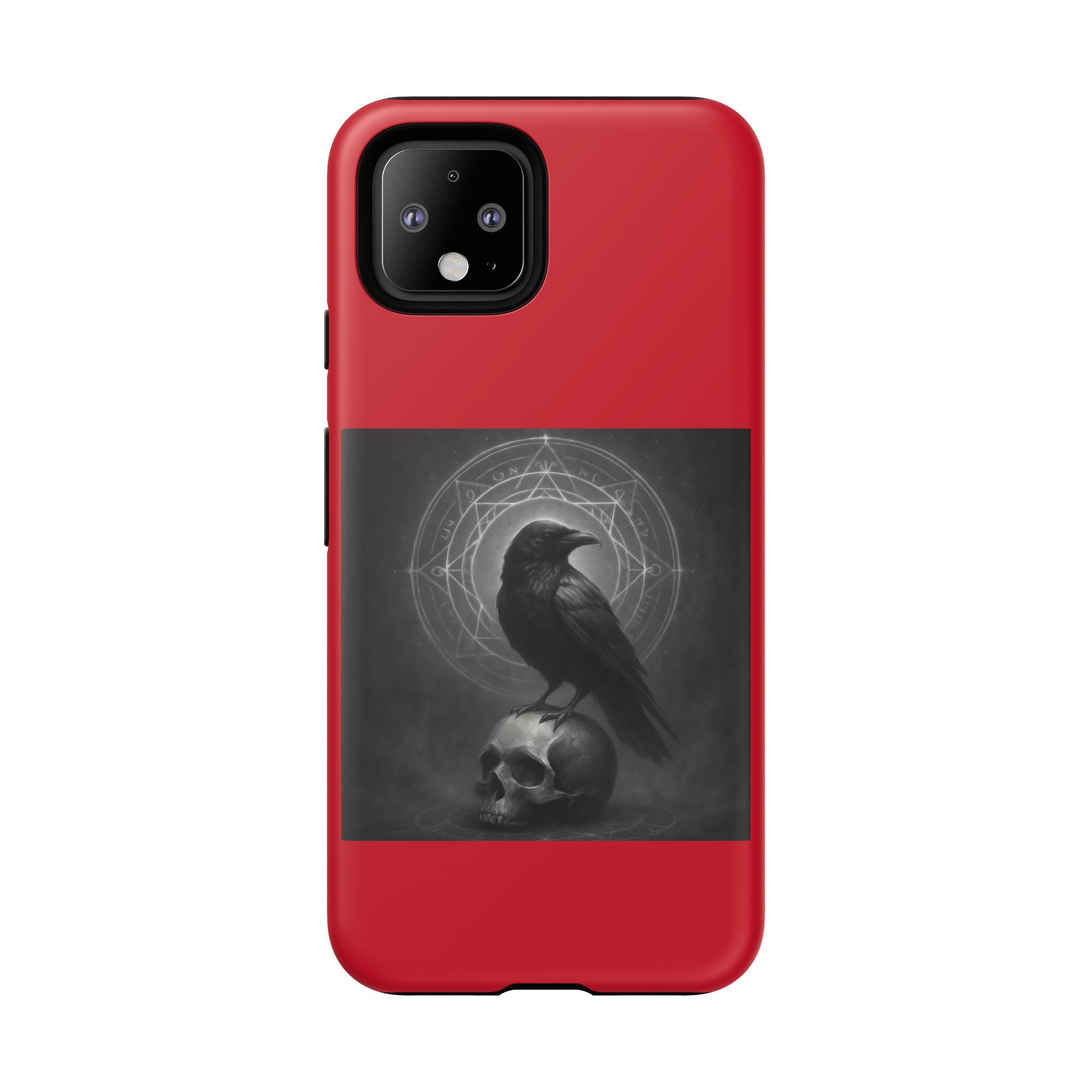Occult Raven Sigil & Skull Art Cases