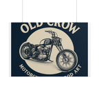 Old Crow Rolled Poster, Retro Wall Decor