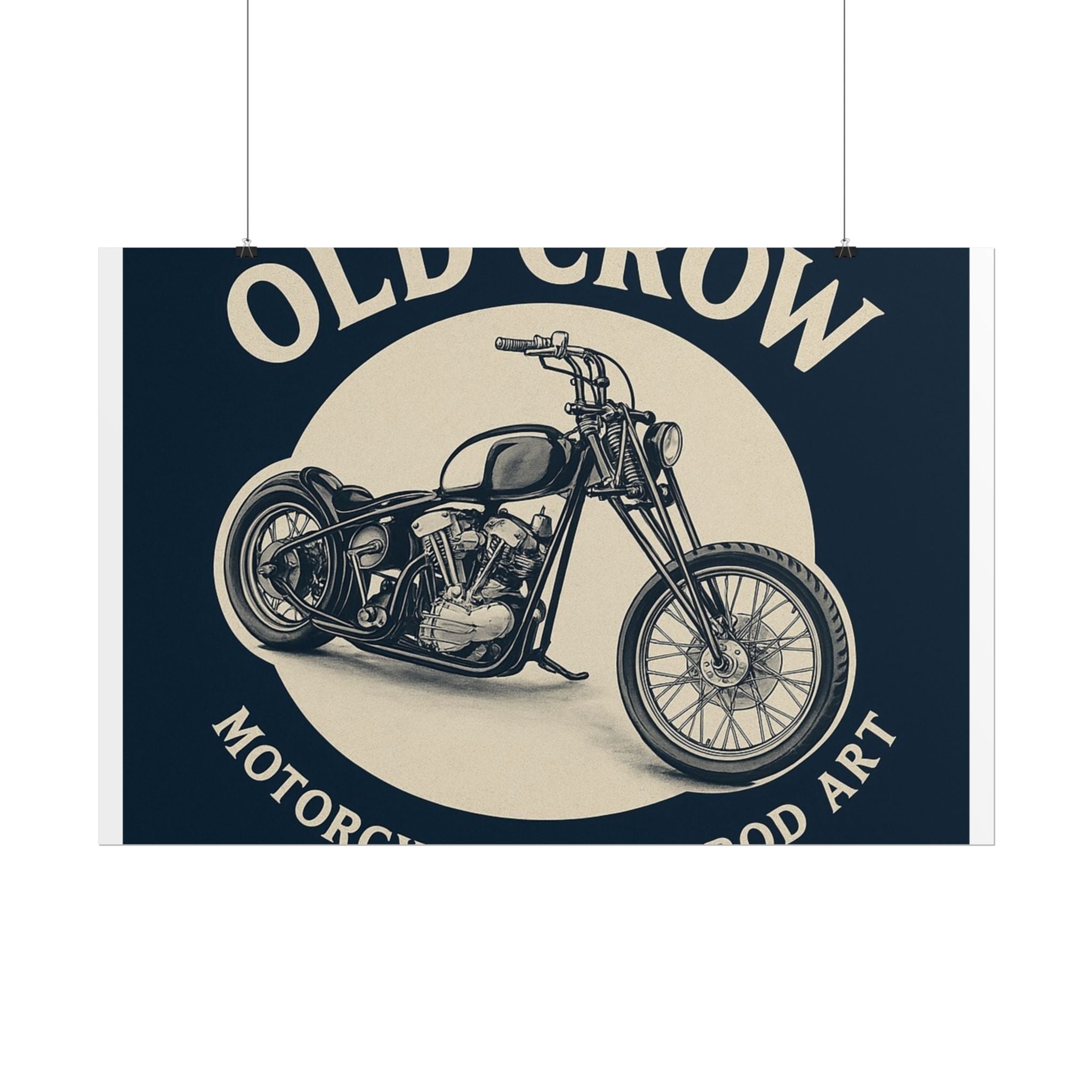 Old Crow Rolled Poster, Retro Wall Decor
