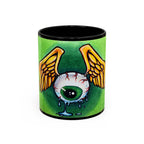 28 Whimsical Gothic Winged Eye Coffee Mug