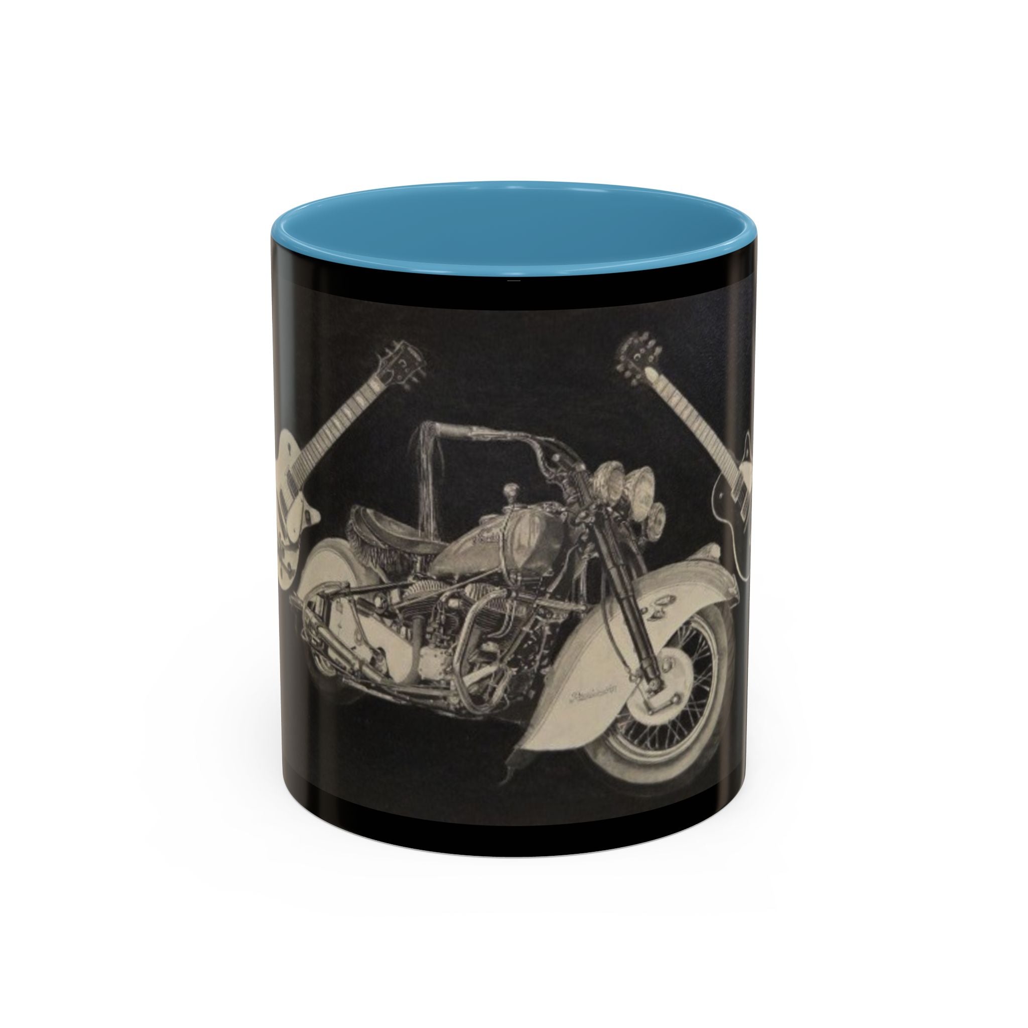 15 Vintage Motorcycle & Guitar Coffee Mug