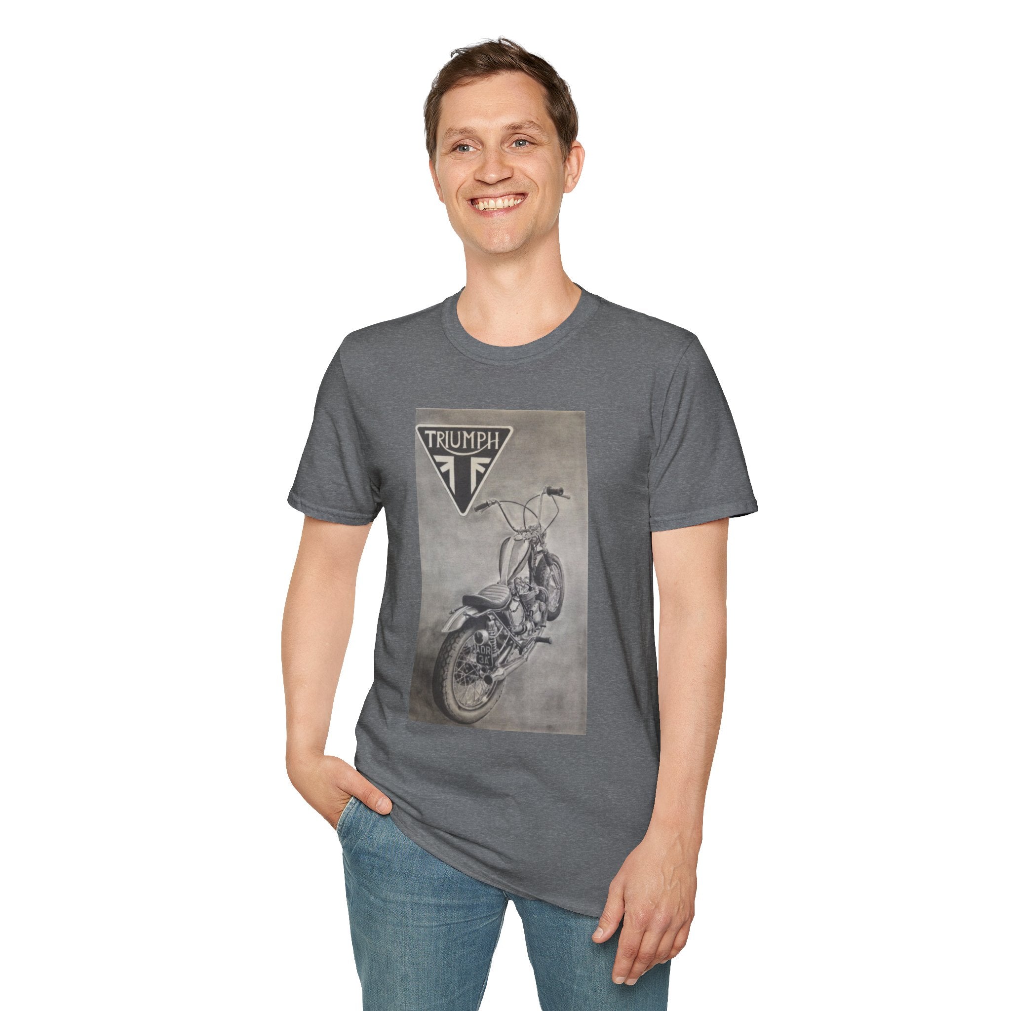 Retro Triumph Chopper Softstyle T-Shirt
