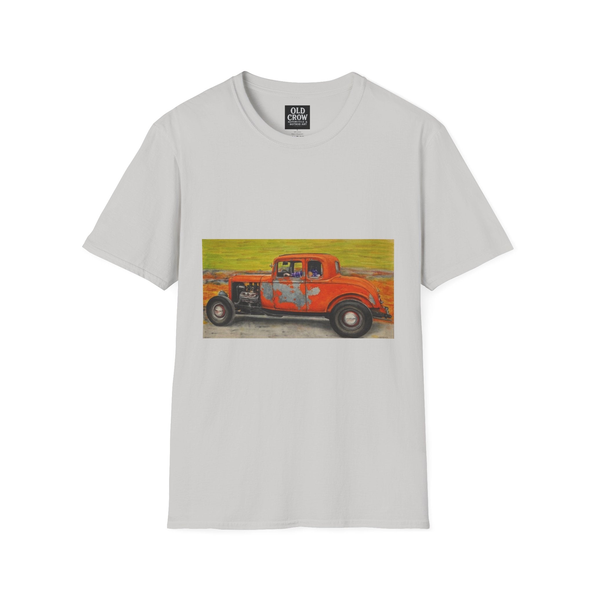 Vintage Hotrod in Motion Softstyle T-Shirt, " Book'n"
