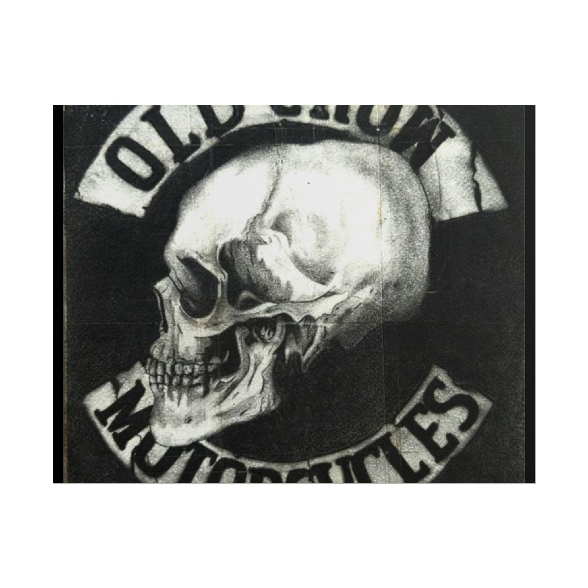 Vintage Motorcycle Skull Rolled Posters