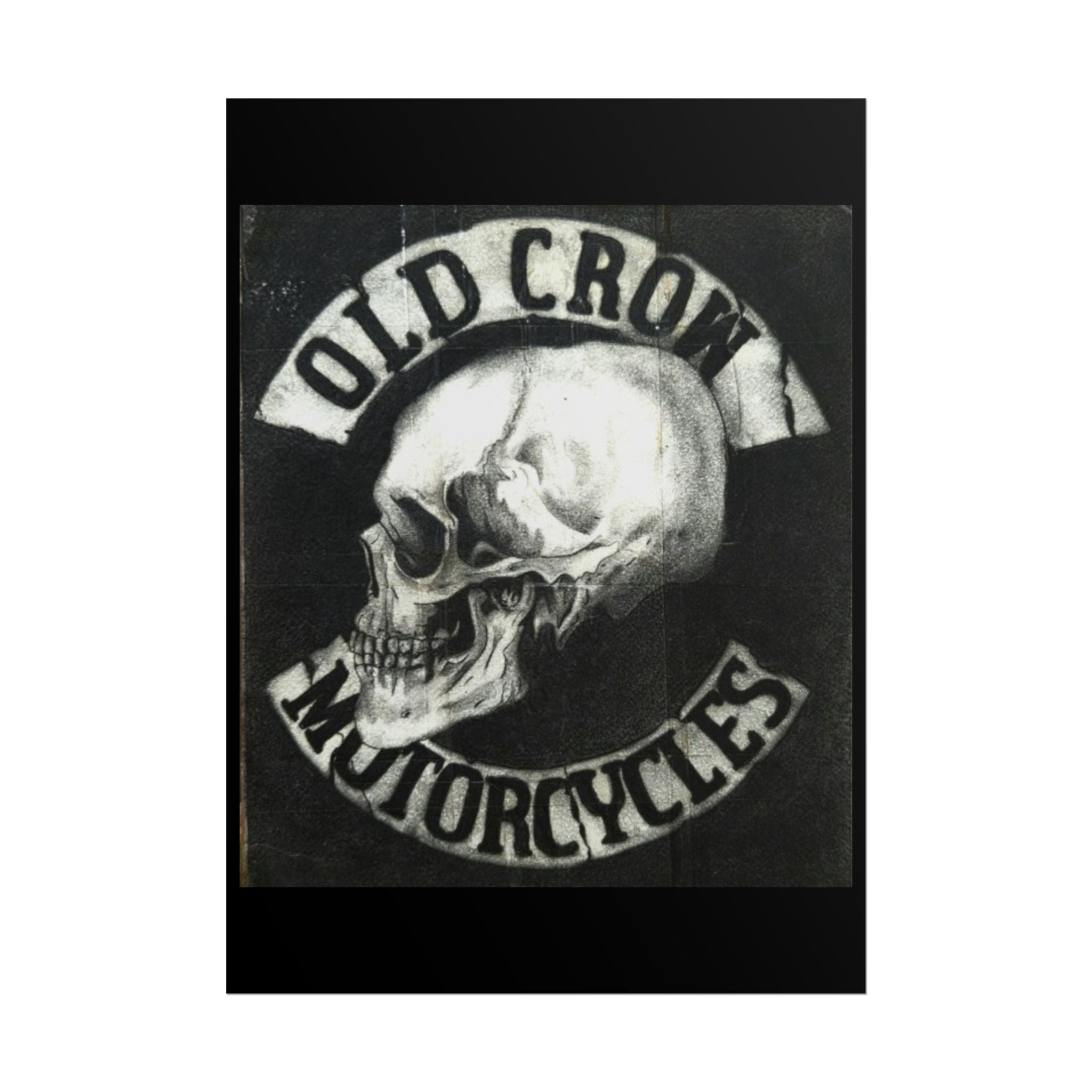 Vintage Motorcycle Skull Rolled Posters