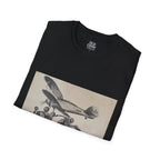 Aviation and Motorcycle Heritage Print  T-Shirt