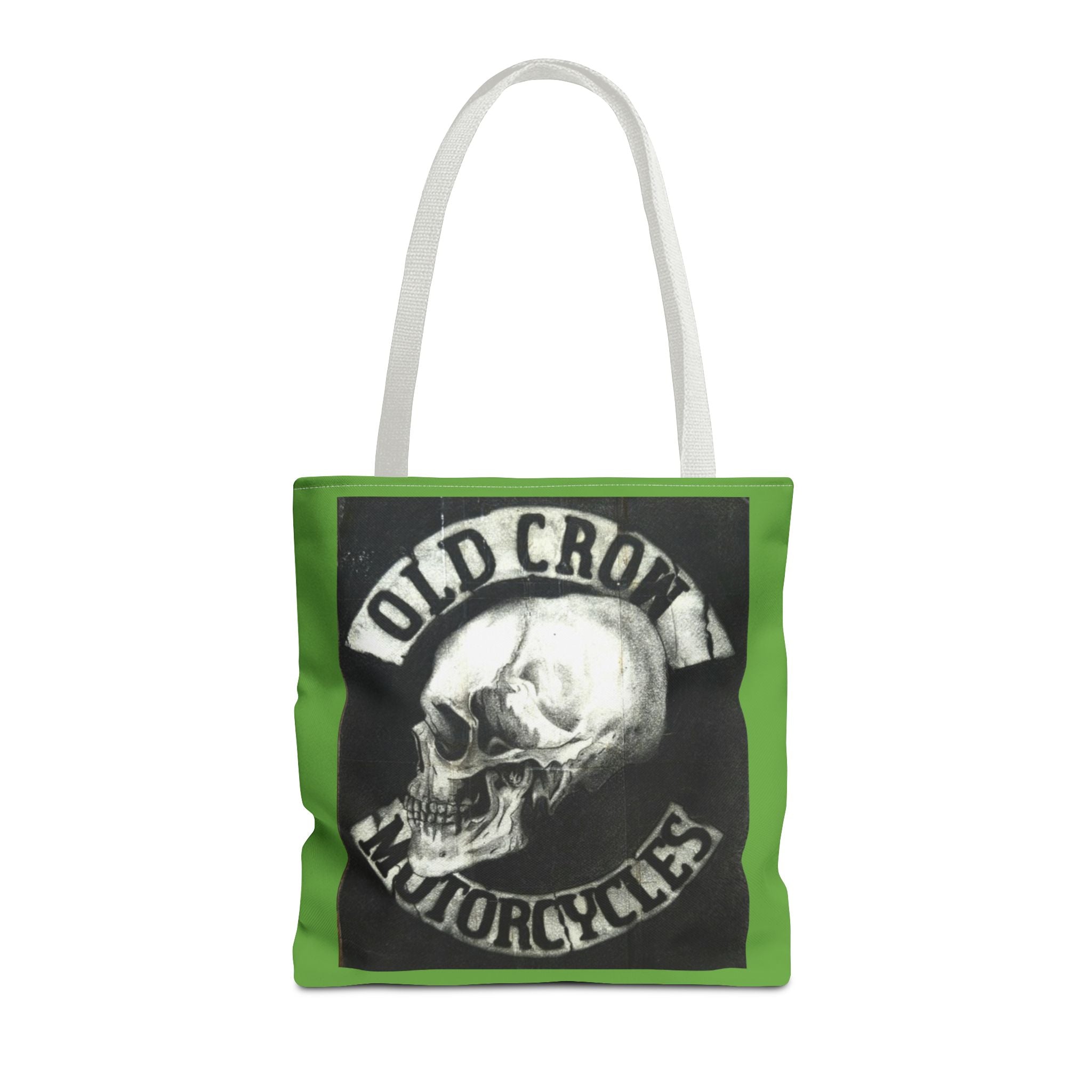 Old Crow Motorcycles Skull Emblem Tote Bag