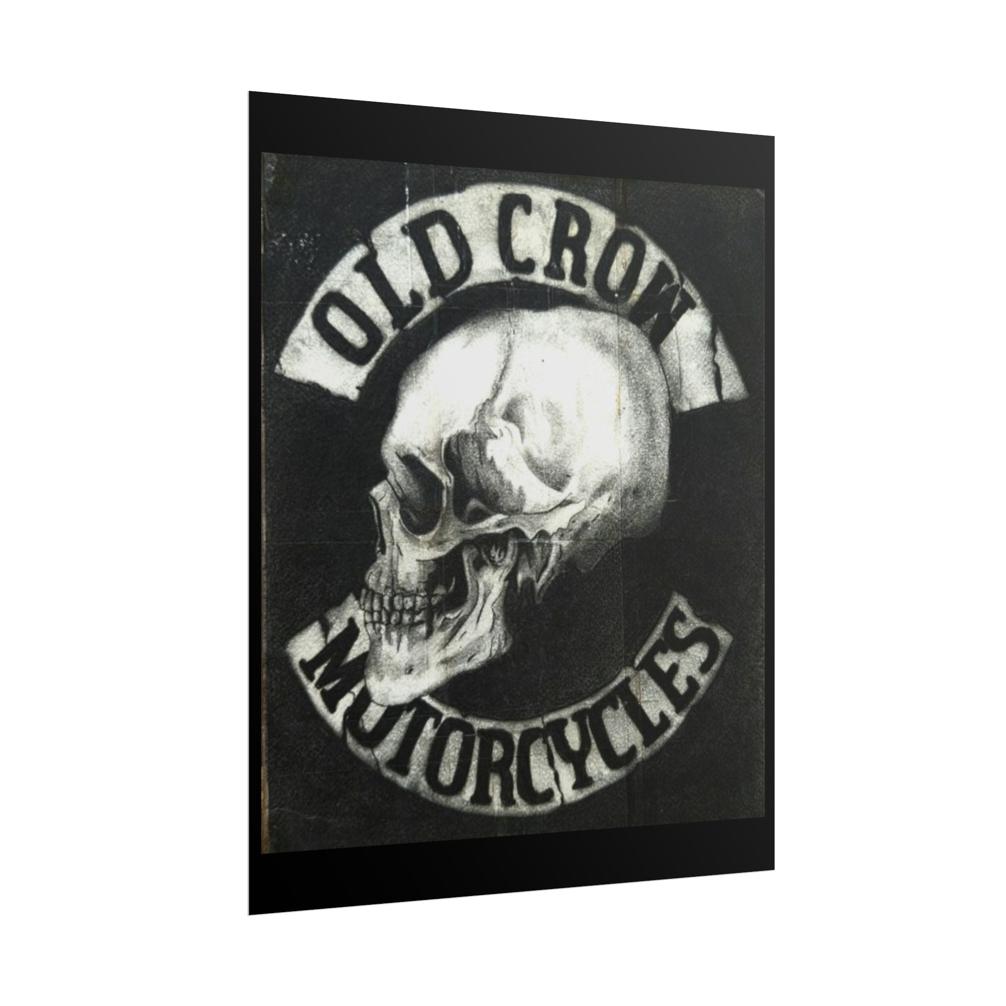 Vintage Motorcycle Skull Rolled Posters