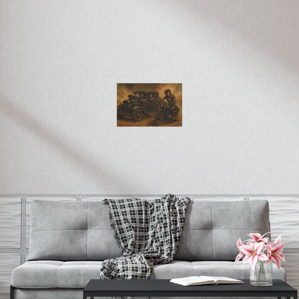 Full Throttle Fury Art Print, Uncoated Poster for Home Decor