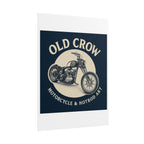 Old Crow Rolled Poster, Retro Wall Decor