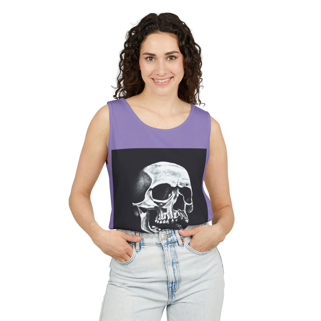Shadowed Skull Tank Top