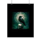 Mystical Raven Art Poster | Dark Aesthetic Wall Decor for Home