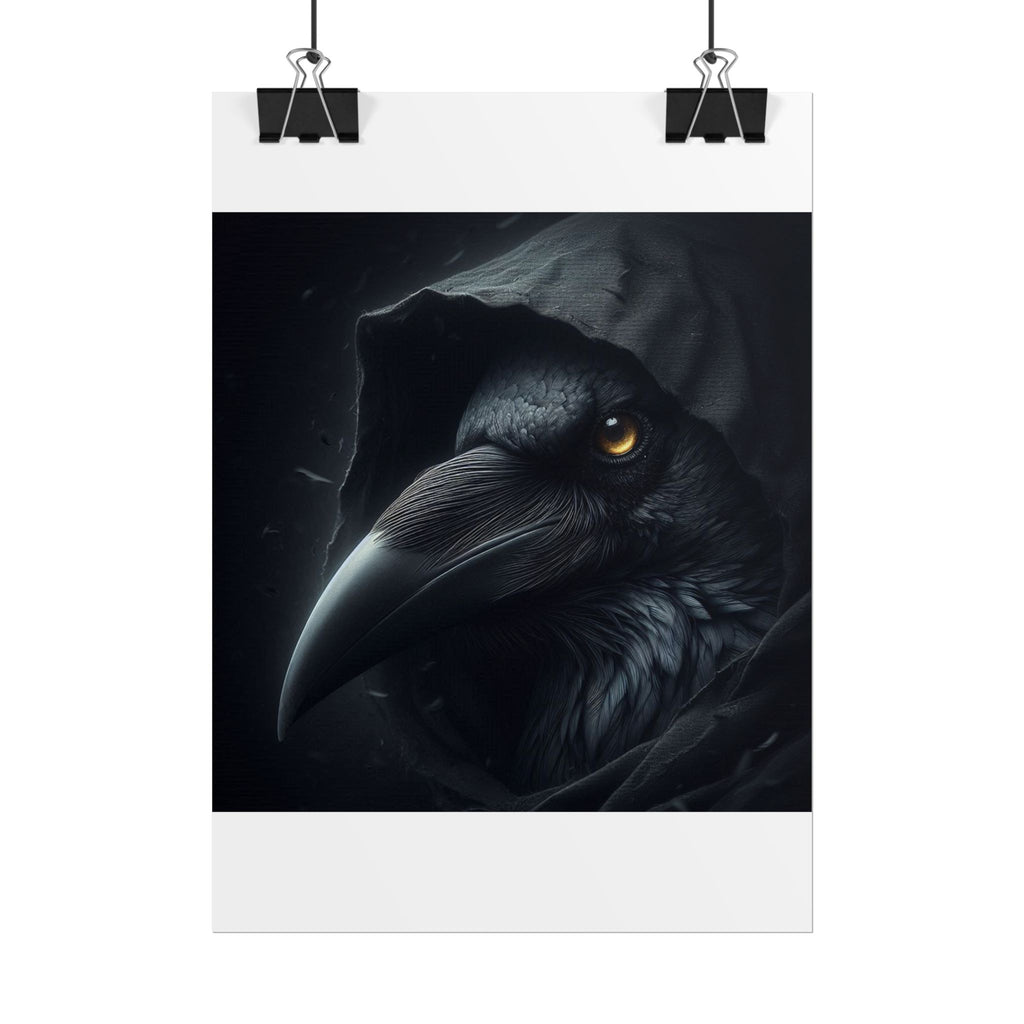 Dark Raven Hooded Rolled Poster