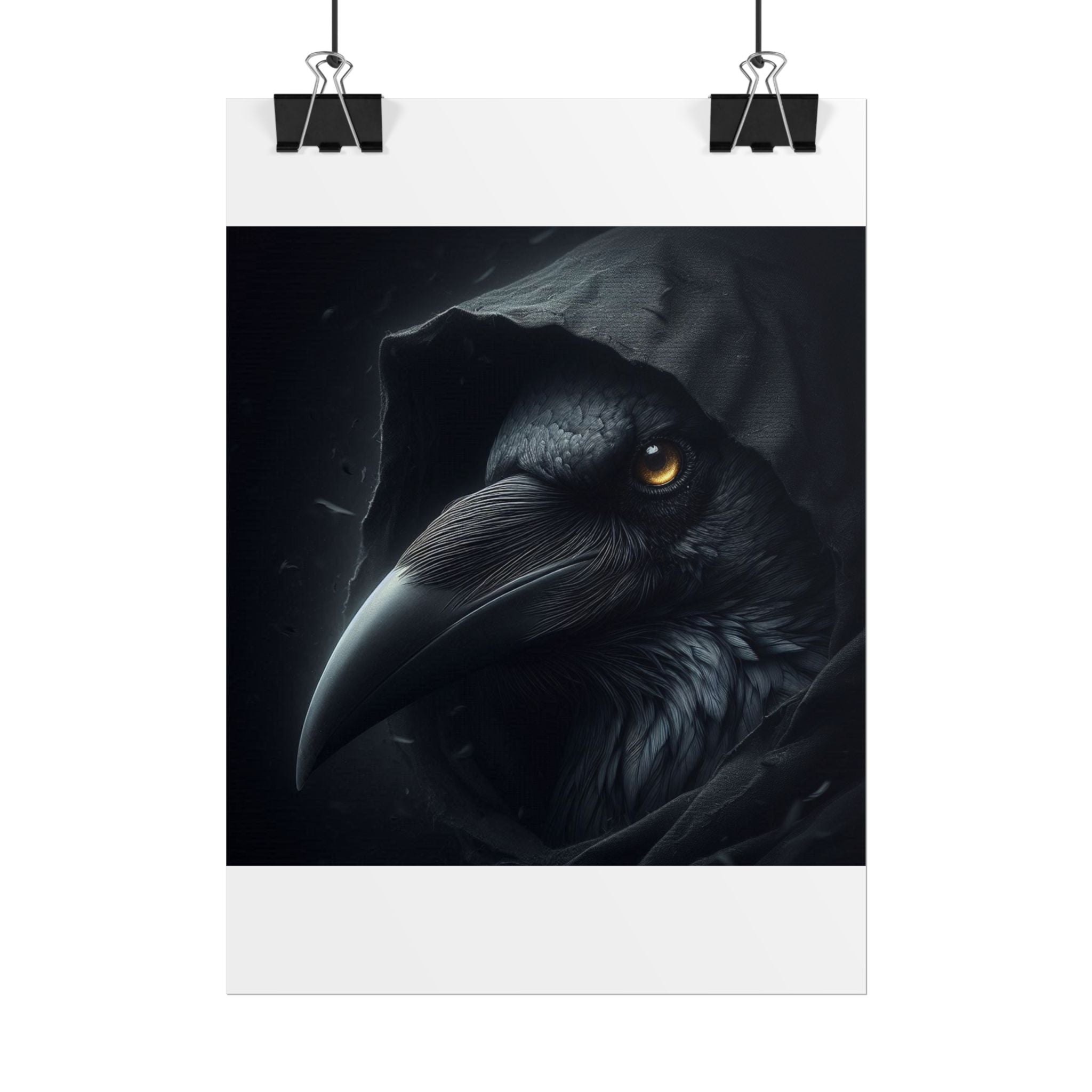 Dark Raven Hooded Rolled Poster
