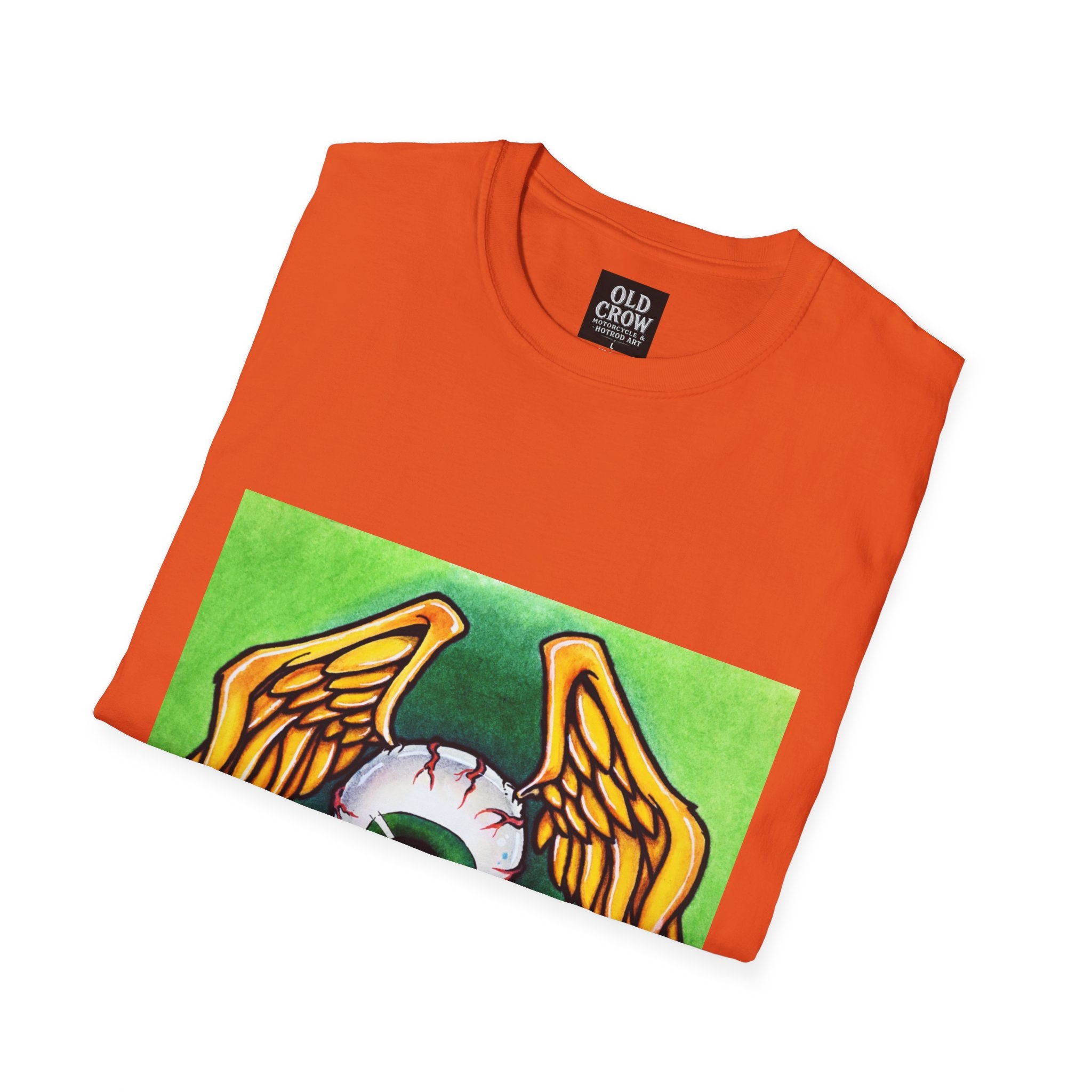 Flying Eyeball Art Print Softstyle T-Shirt