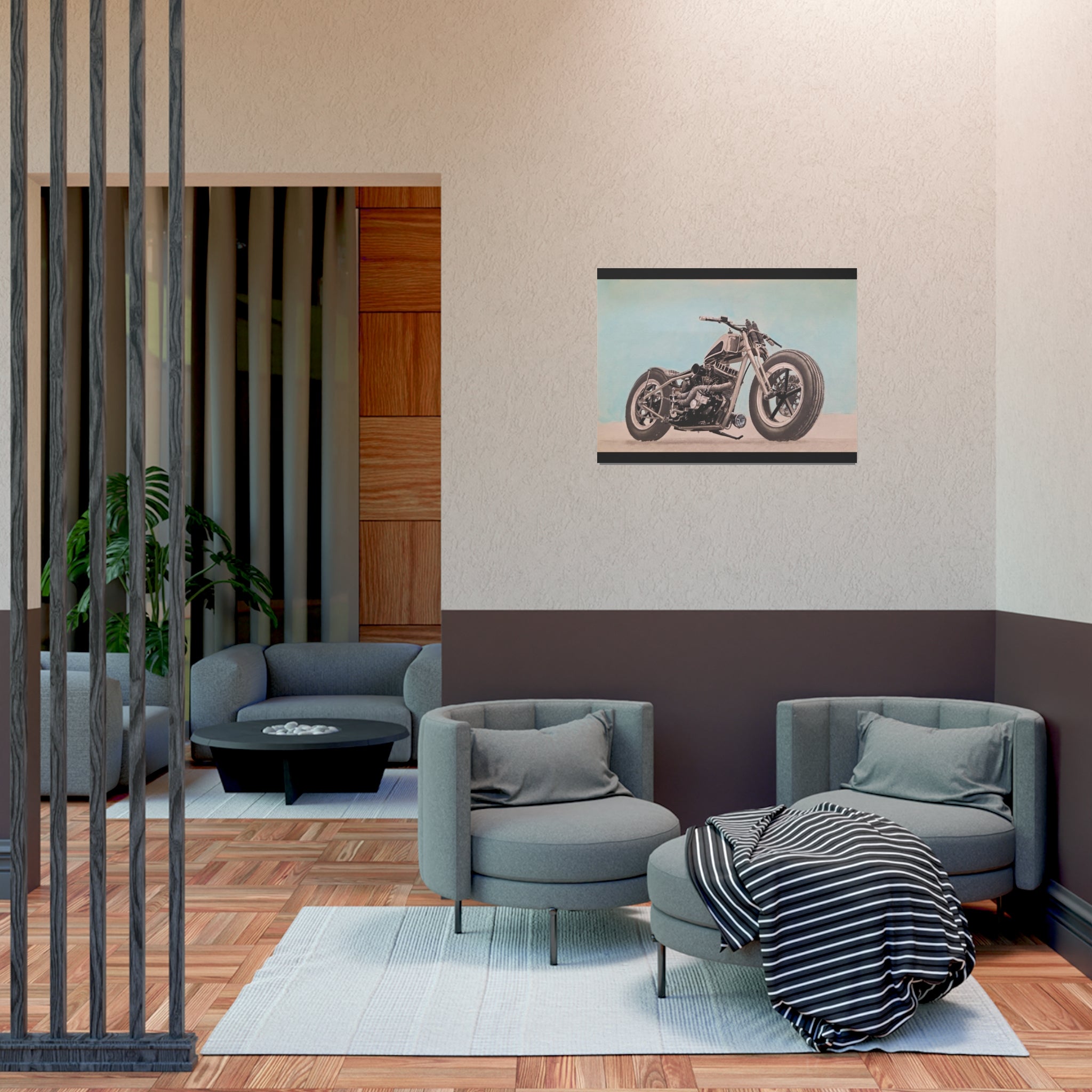 Chopper Soul, Open Sky Motorcycle Art Print