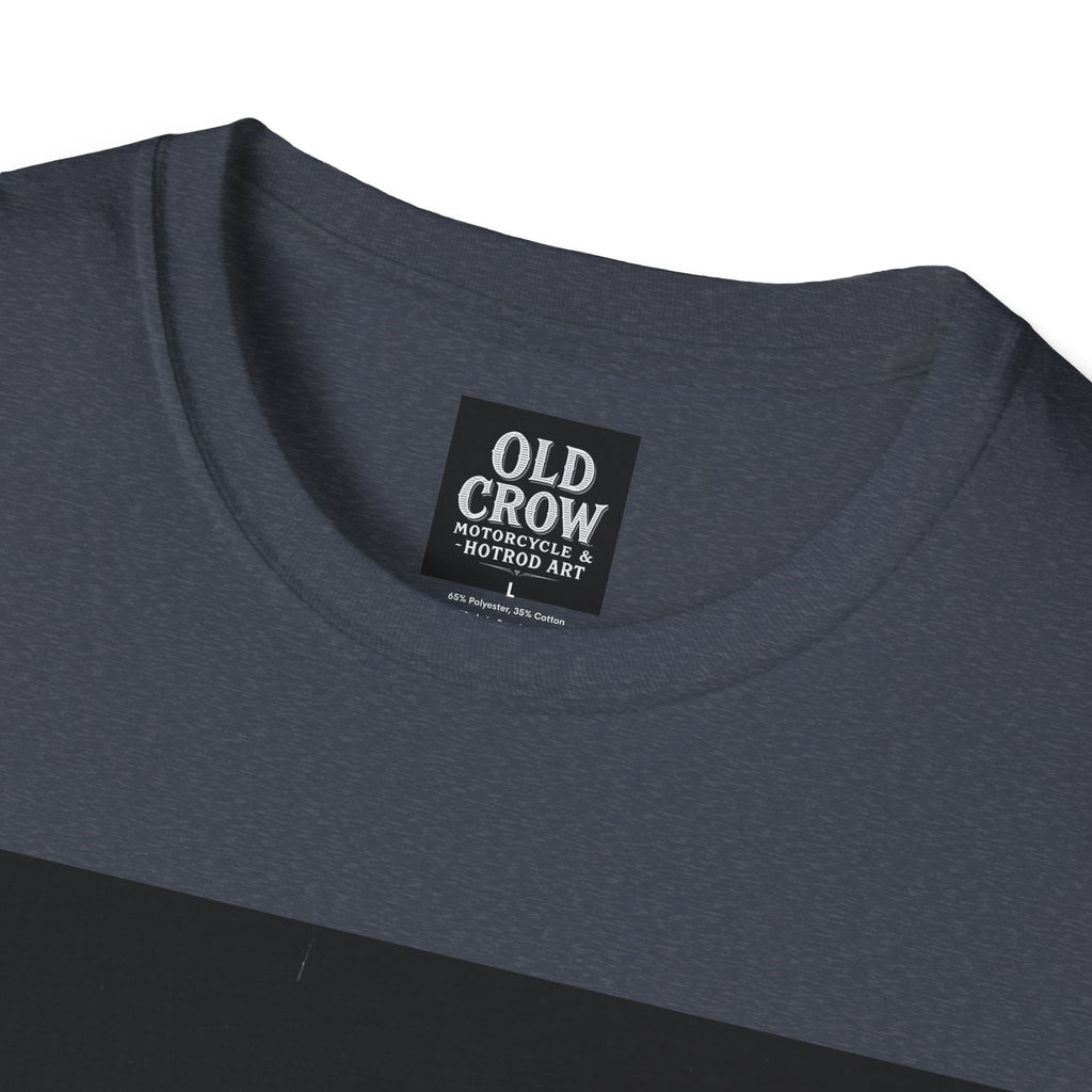 Old Crow Motorcycle & Hotrod Art  T-Shirt