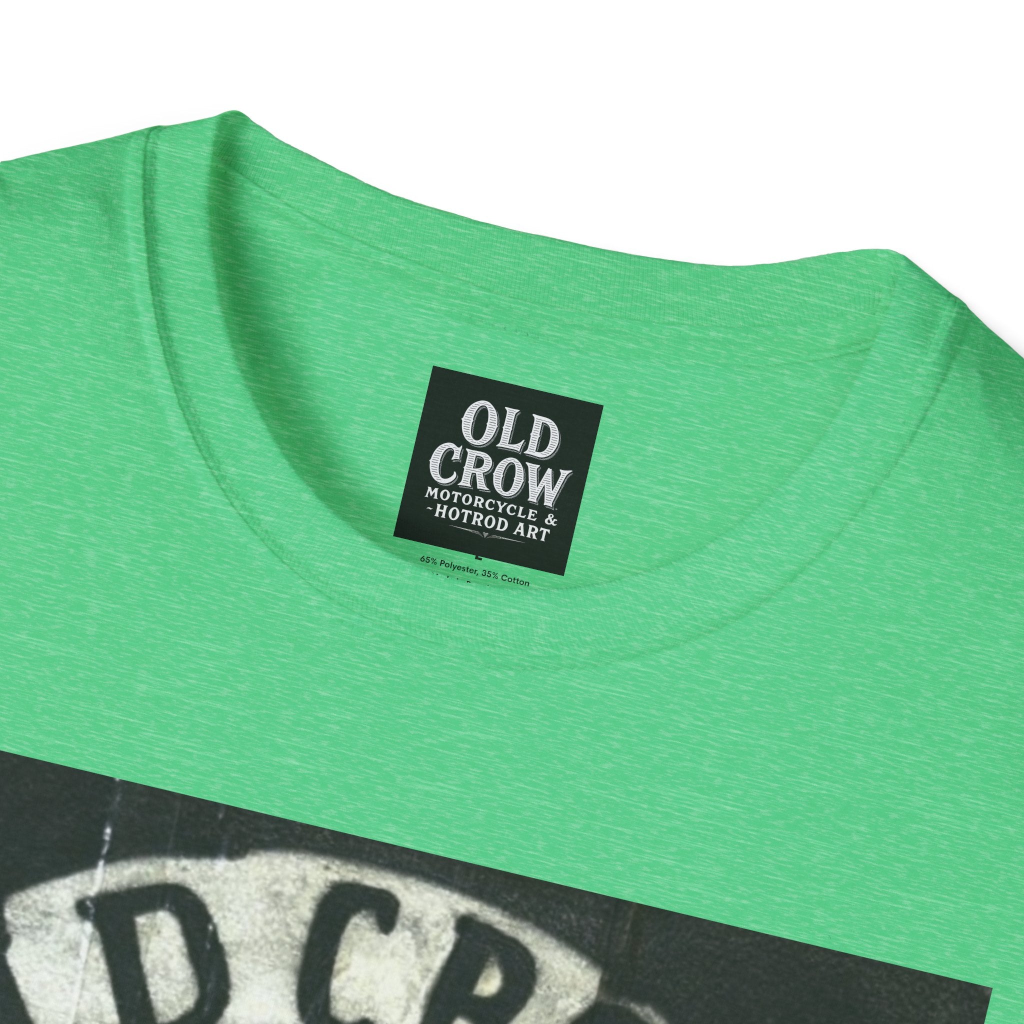 Old Crow Motorcycles Skull Emblem Patch T-Shirt