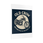 Old Crow Rolled Poster, Retro Wall Decor